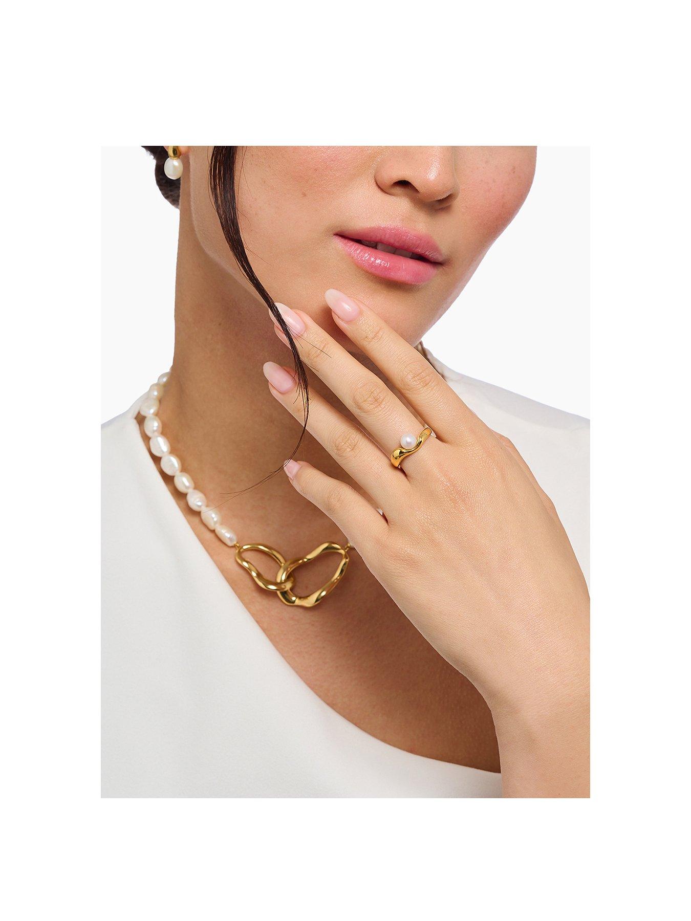 Image 1 of 1 of Thomas Sabo Natural Beauty rings with pearl
