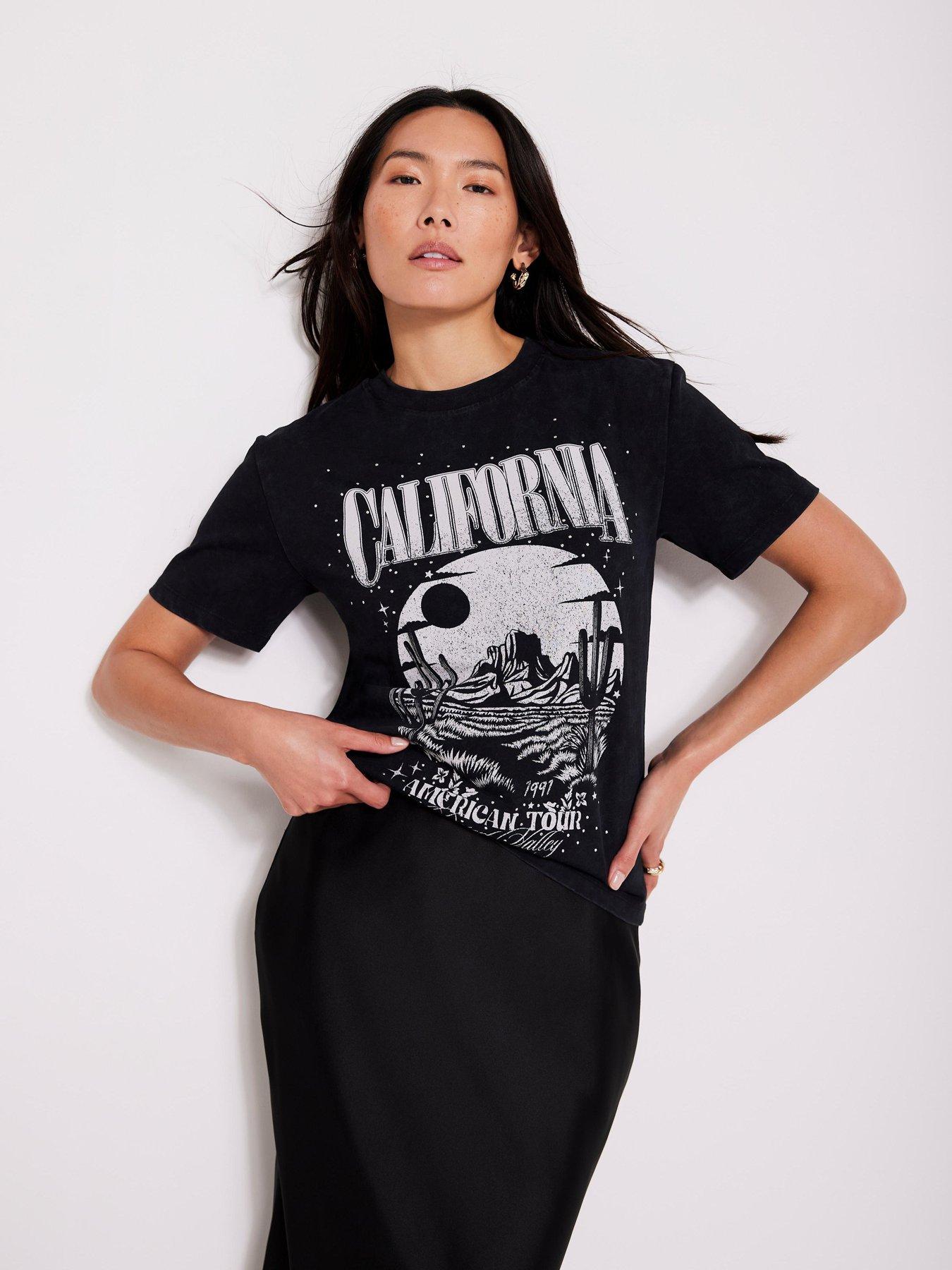 undefined Black California T-shirt