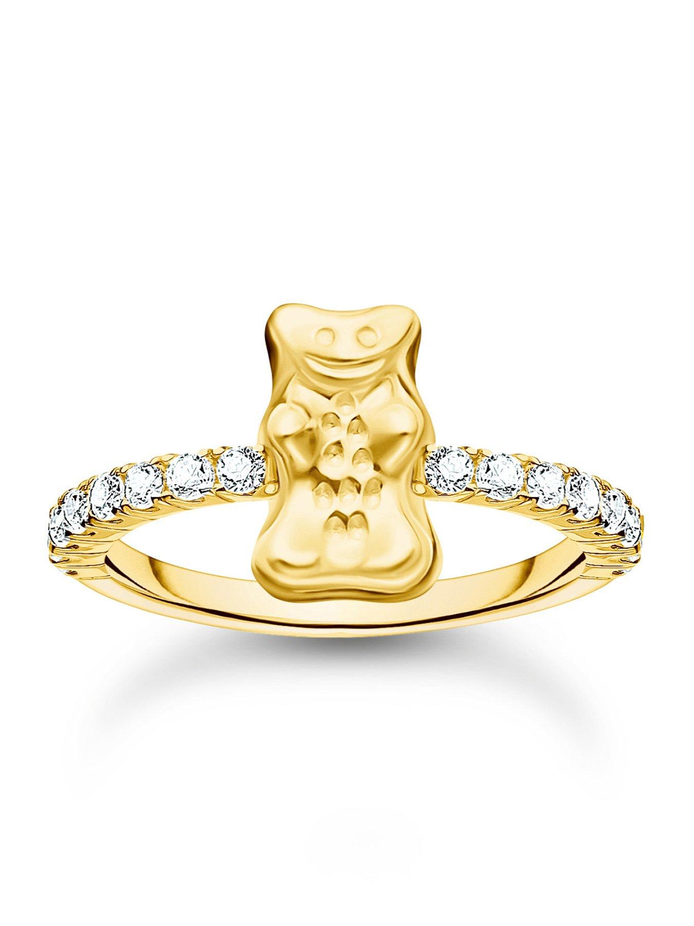 Thomas Sabo x HARIBO: Ring with Goldbears Gold