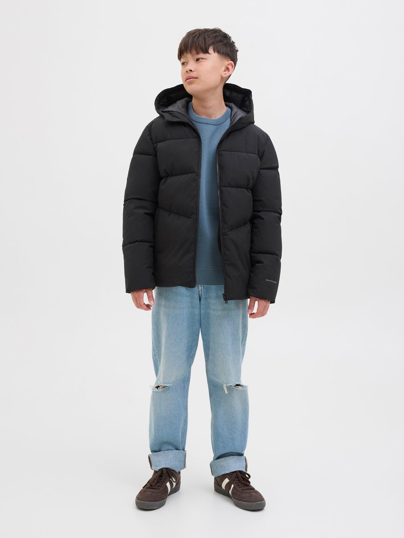 Image 5 of 6 of Jack & Jones Junior Boys Padded Jacket - Black