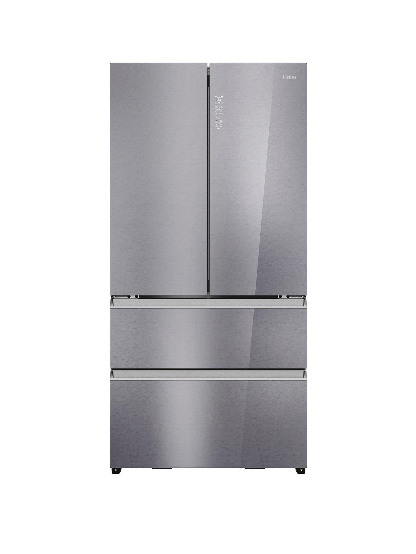 Image 1 of 8 of Haier FD 90 Series 7 HFR79F19EFGK Total No Frost &nbsp;American Fridge Freezer, Sapphire Glass, E Rated