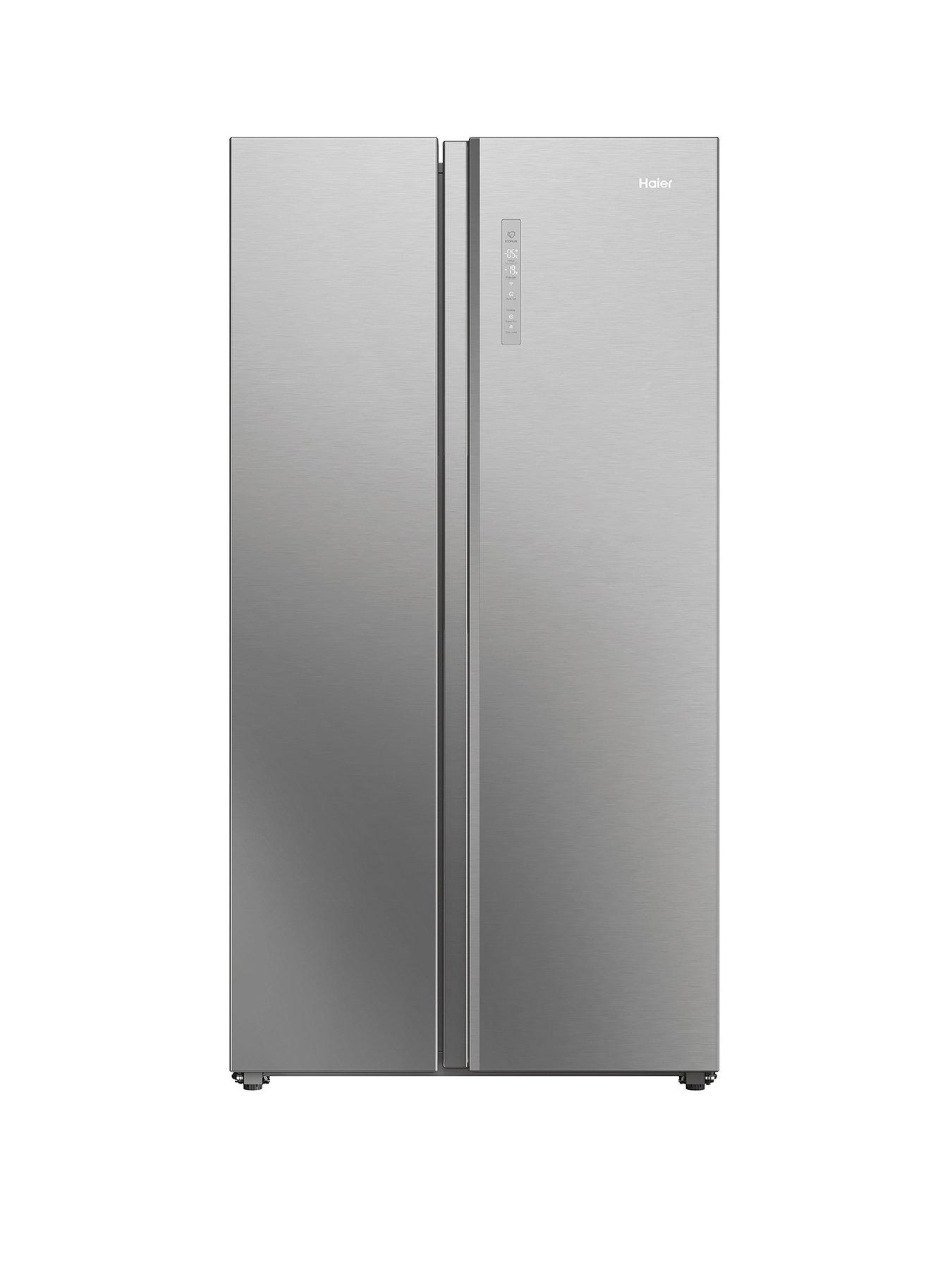 Haier SBS 90 Series 7 HSW79F18ANMM(UK) Wifi Connected, Total No Frost American Fridge Freezer, Silver - A Rated