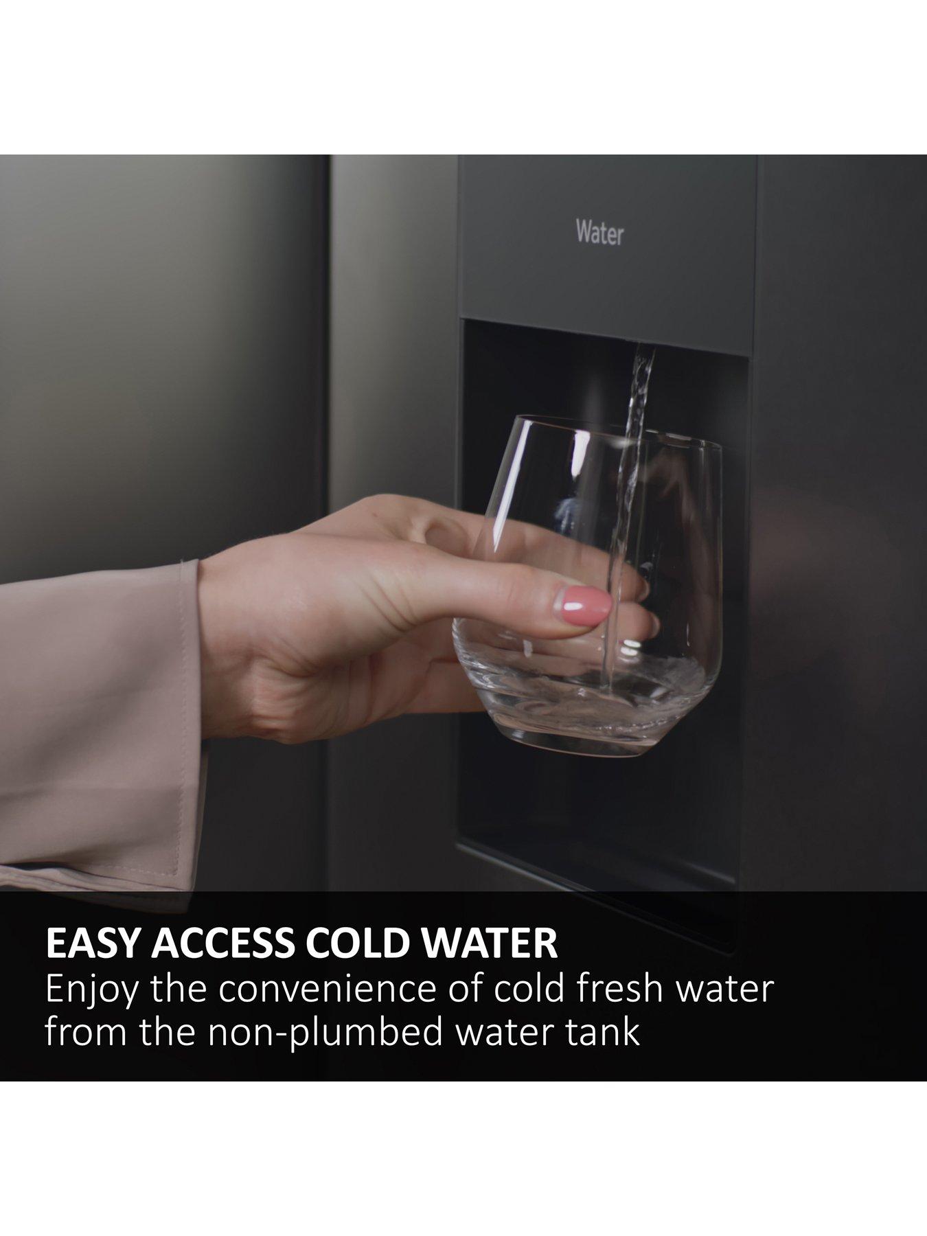 Image 4 of 7 of Haier 90 Series 7 HSPR79F18EWMB Non-Plumbed, Total No Frost, American Fridge Freeze -&nbsp;Black