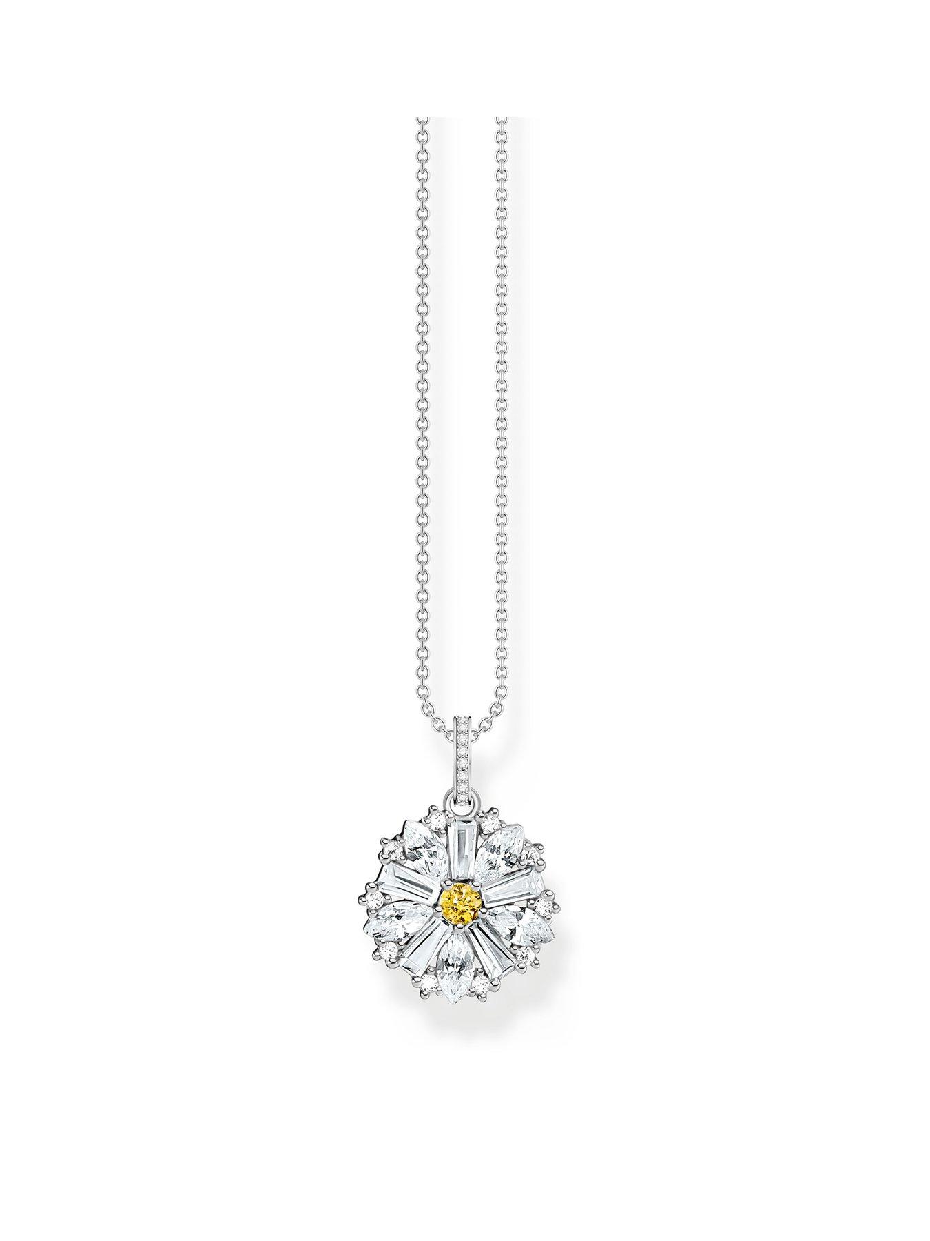 Image 1 of 2 of Thomas Sabo Lovely Daisy chain with pendant