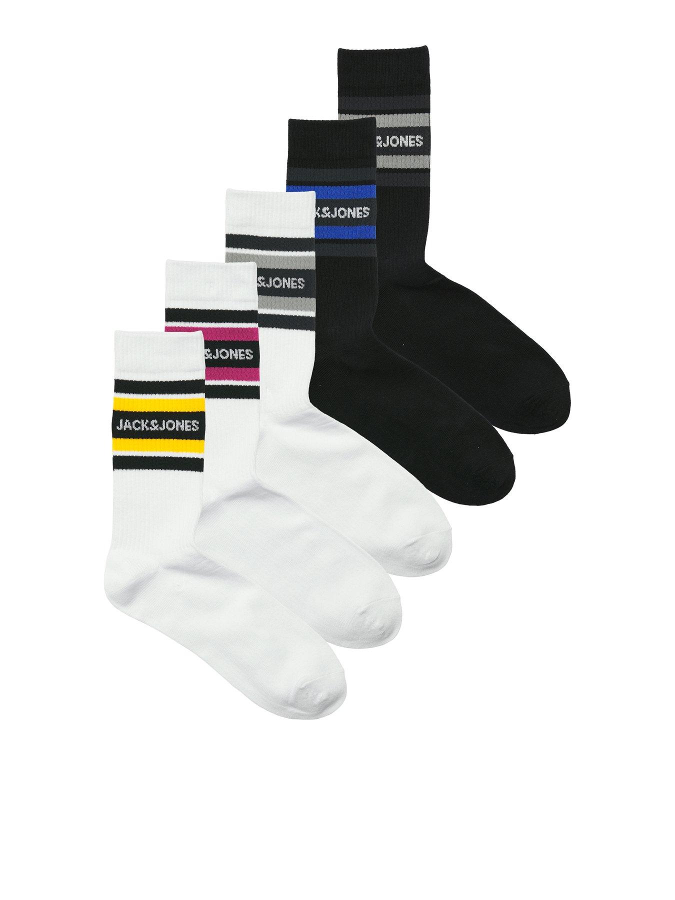 Jack & Jones Junior Boys Lucas 5 Pack Socks - Multi