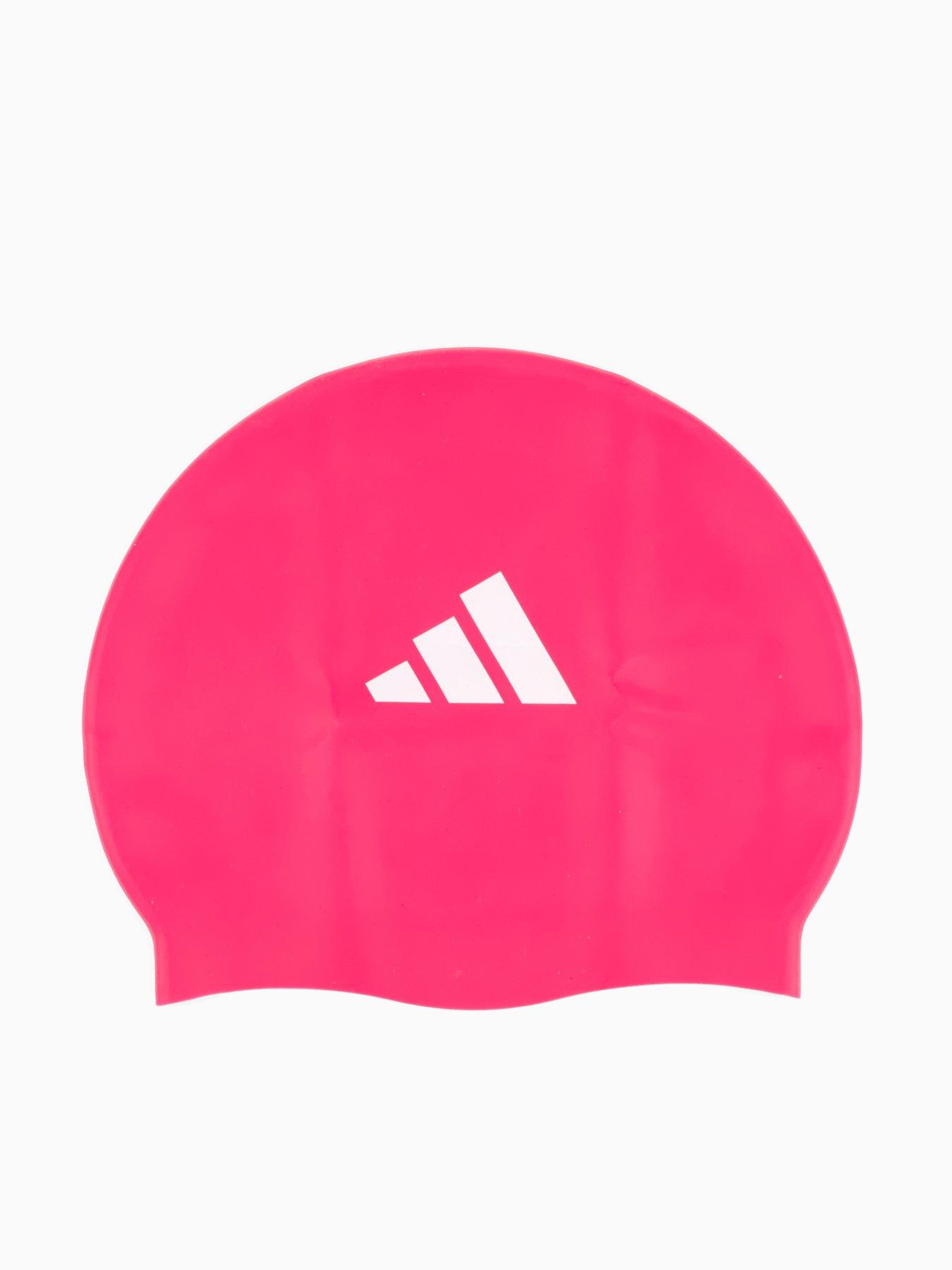 undefined Unisex Kids 3-Stripes Swimming Cap - Pink