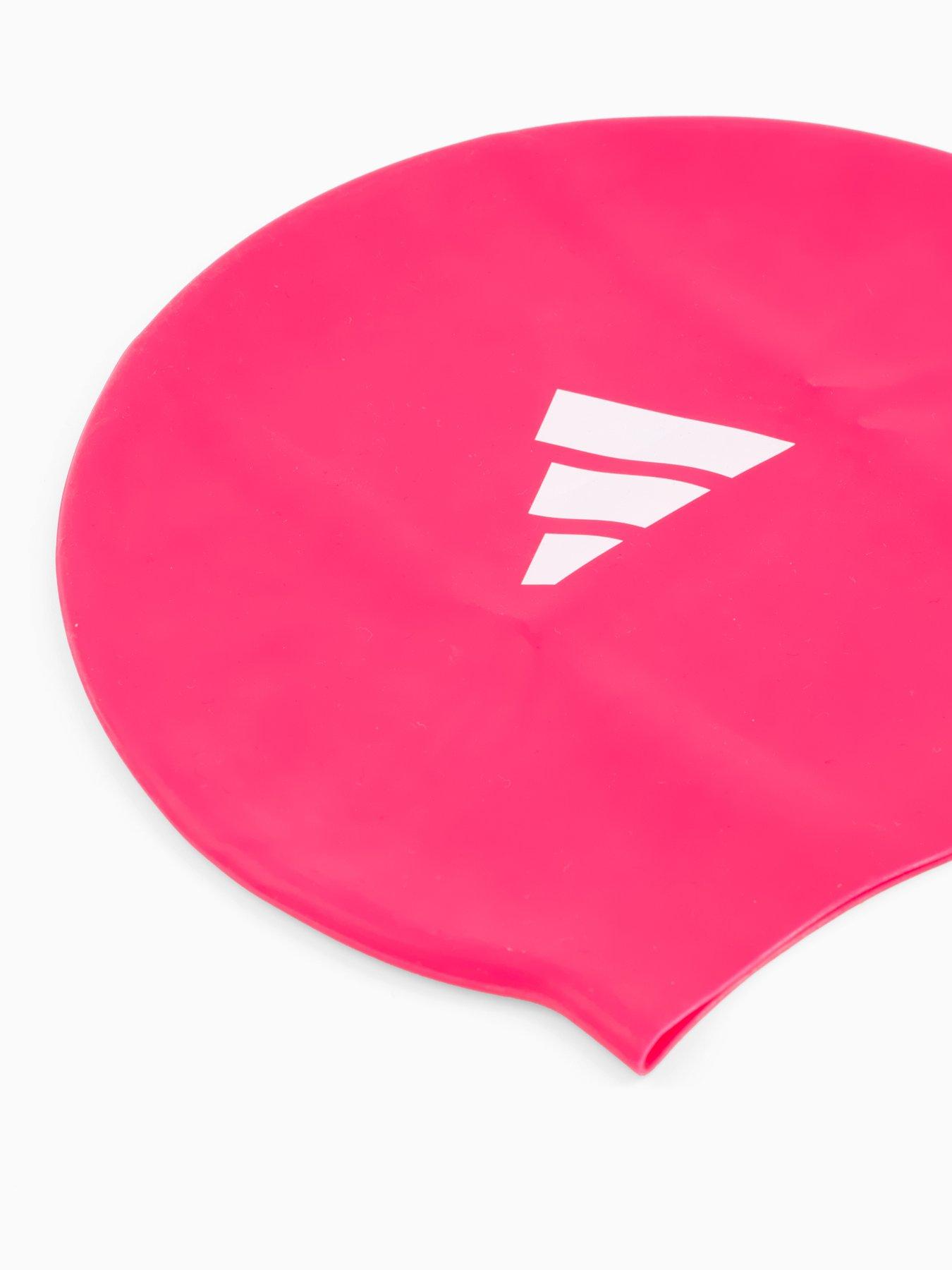 Image 2 of 2 of adidas Unisex Kids 3-Stripes Swimming Cap - Pink