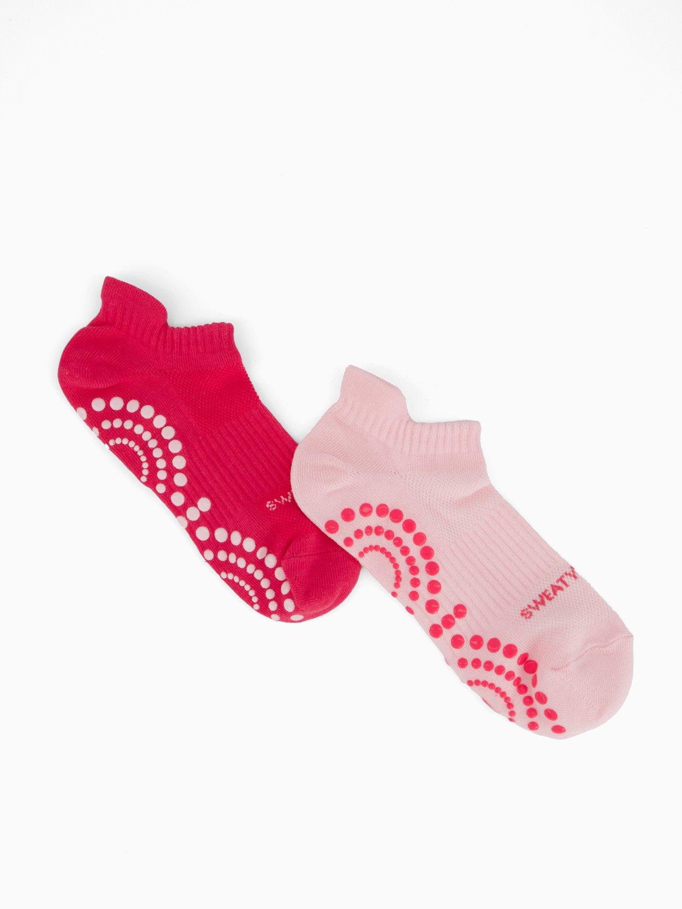 Sweaty Betty Womens Training Reformer Ankle Gripper 2 Pack Socks - Pink