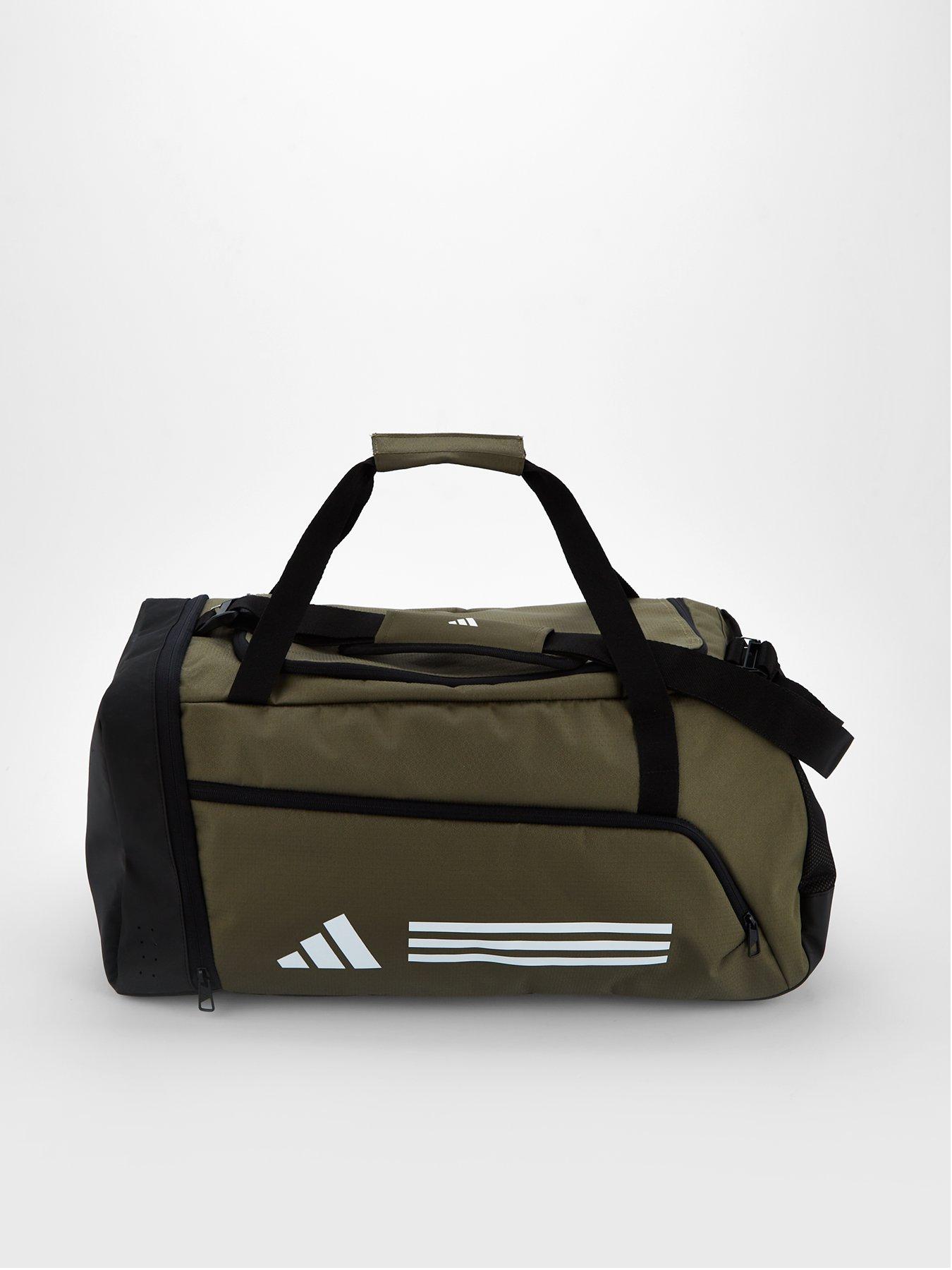 undefined Unisex Essentials 3-Stripes Duffel Bag Medium - Green