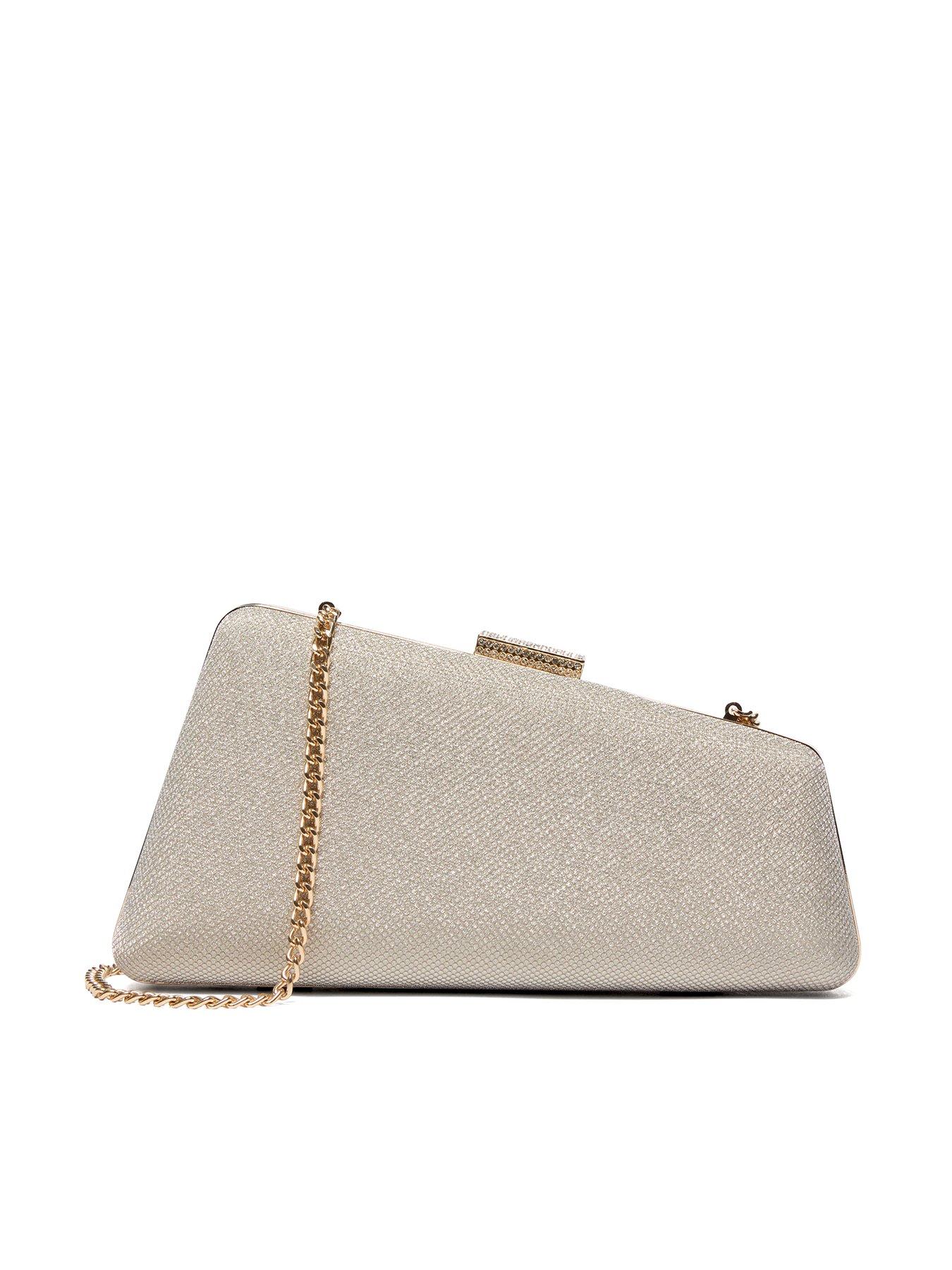 undefined Balancing Asymmetric Clutch Bag - Gold