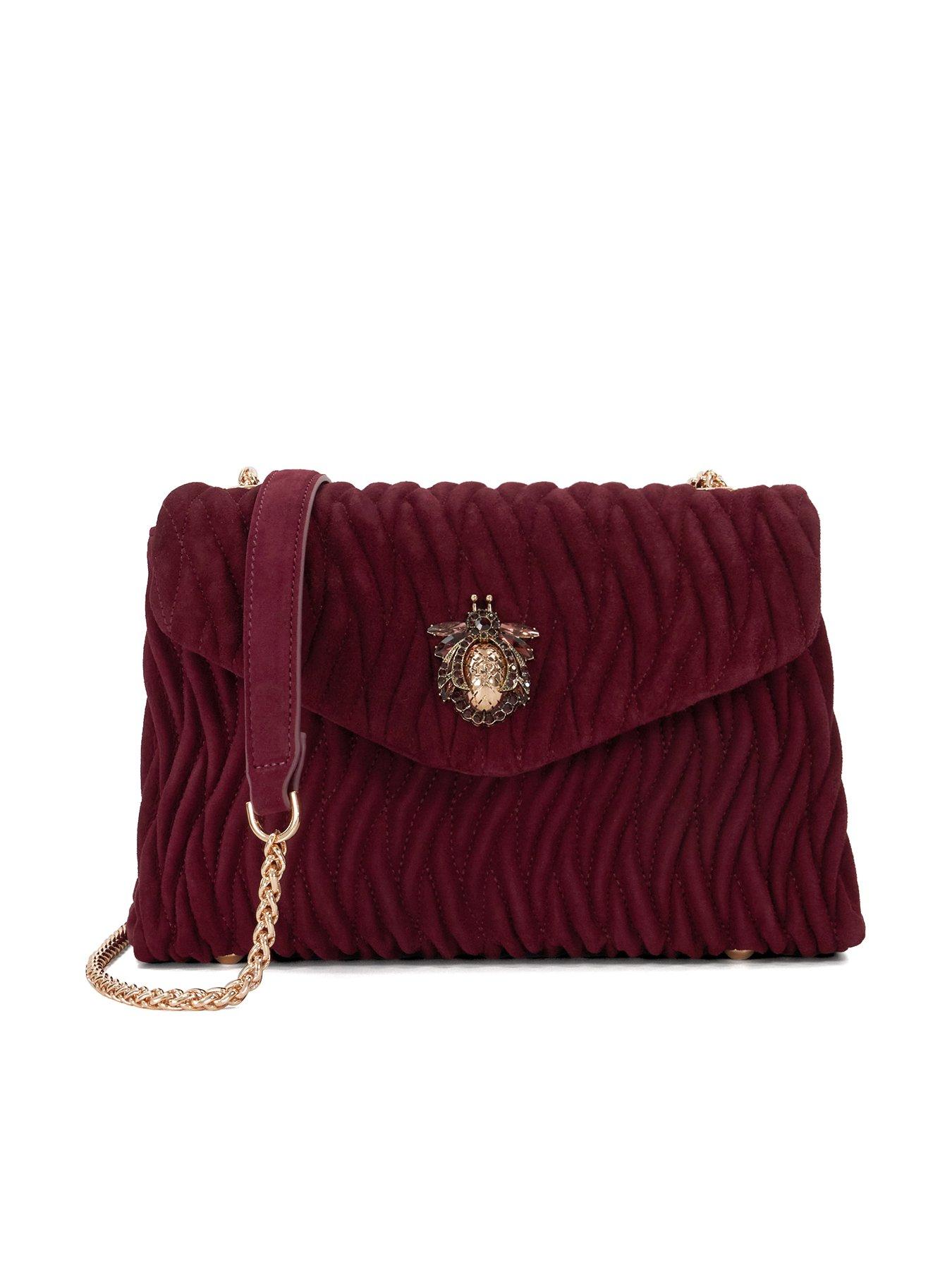 undefined Darling Premium Collection Leather Cross Body Bag - Burgundy