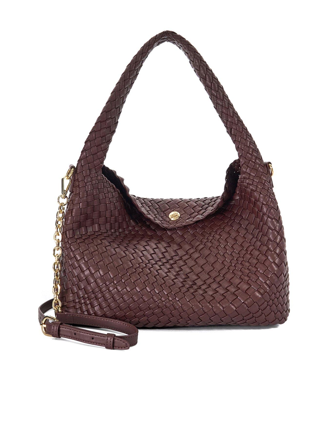 undefined Deliberate Woven Shoulder Bag - Burgundy