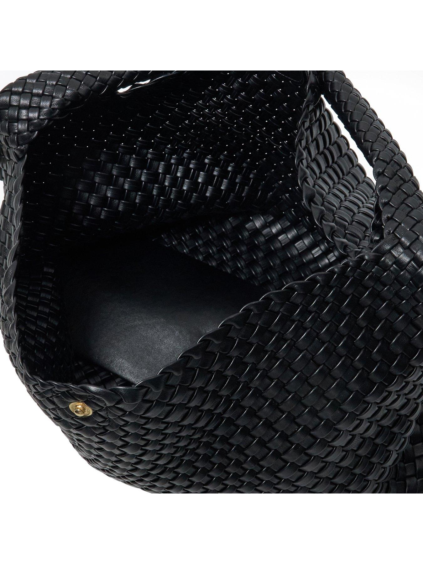 Image 3 of 3 of Dune London Deliberate L Woven Shoulder Bag - Black