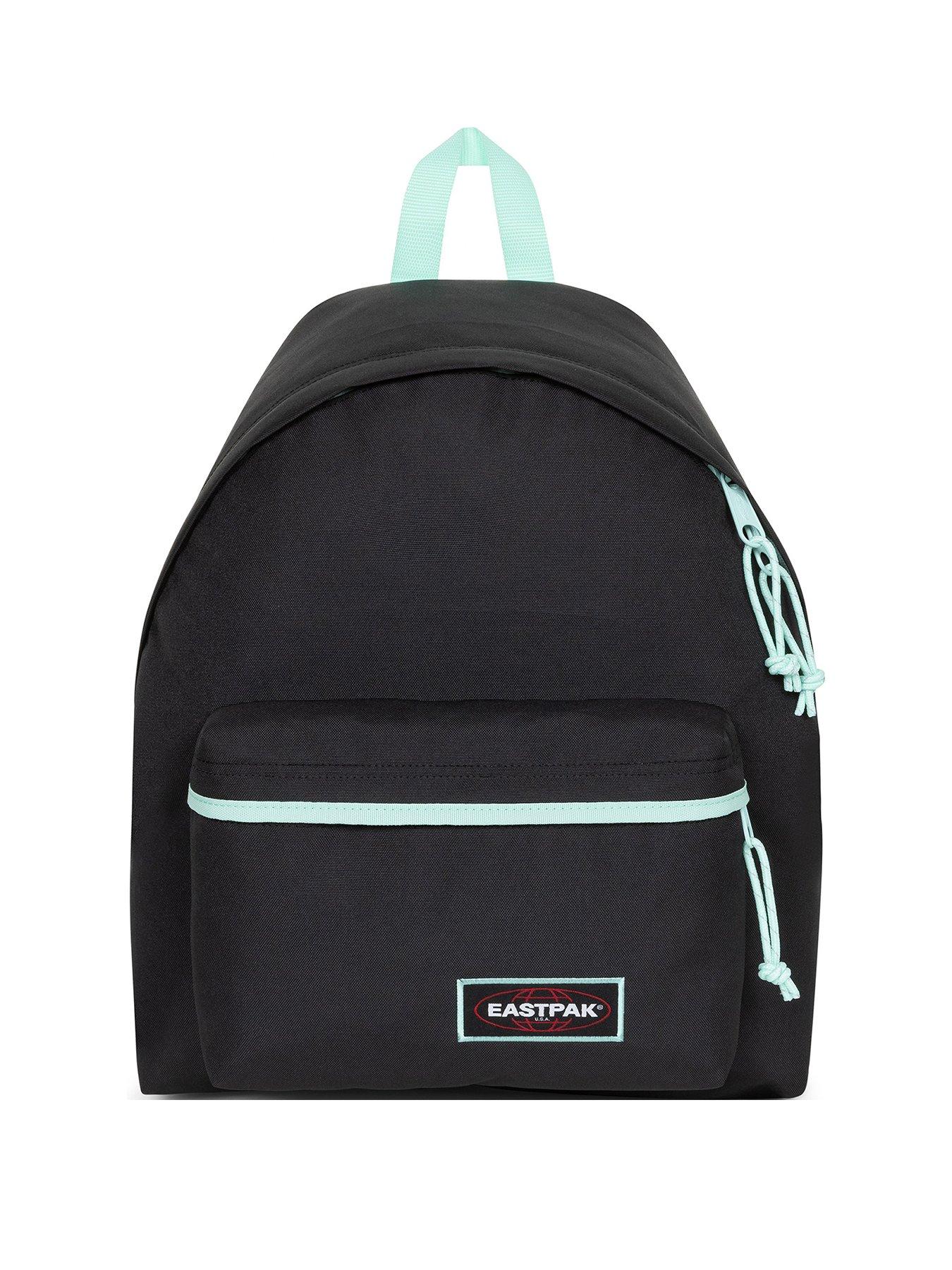 Eastpak Padded Pak'r Kontrast Polar Backpack - Black/Turquoise