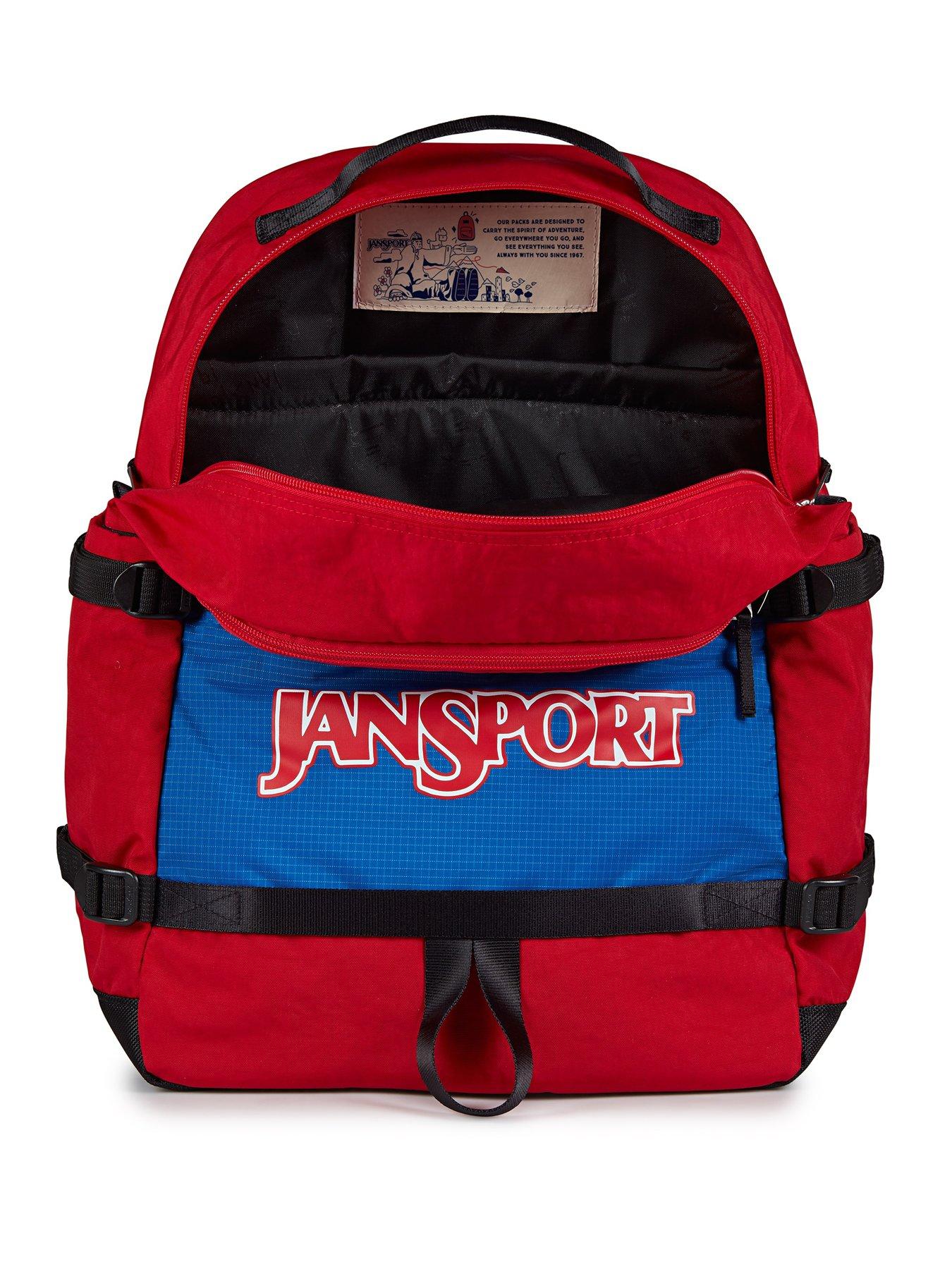 Image 4 of 7 of JanSport Small Seattle Pack Red Tape Backpack&nbsp; Red