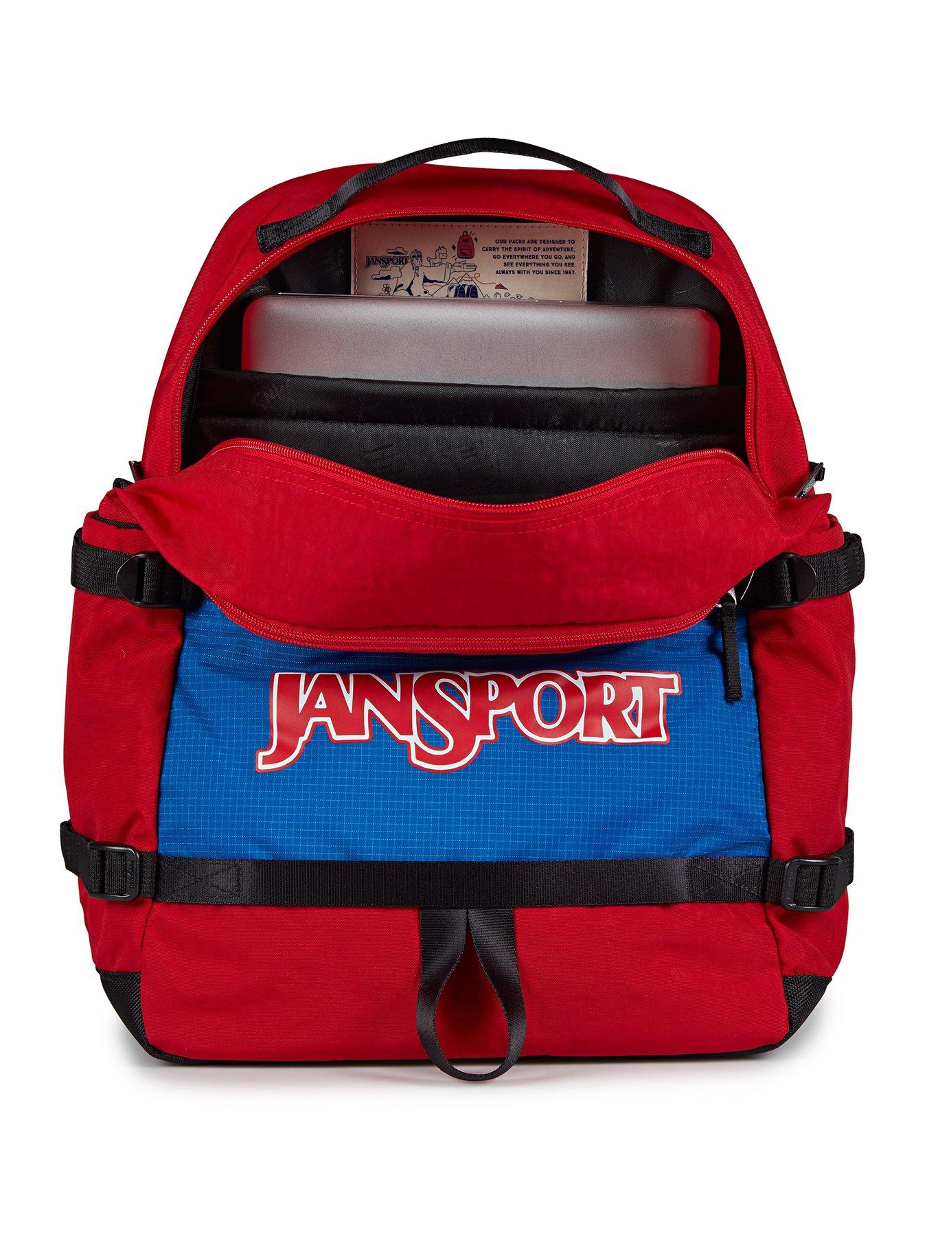 Image 5 of 7 of JanSport Small Seattle Pack Red Tape Backpack&nbsp; Red