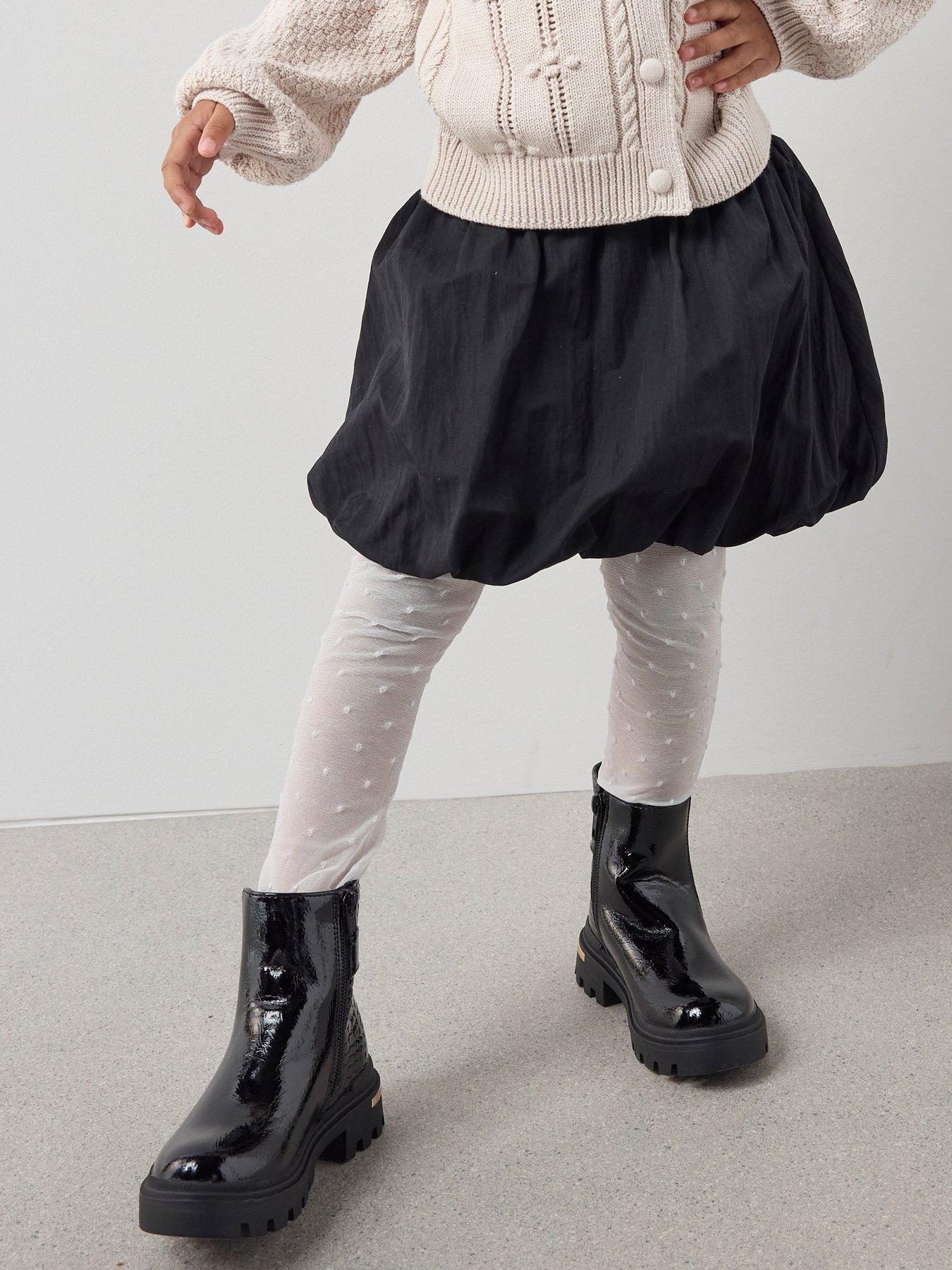 The Very Collection Girls Puff Ball Skirt - Black