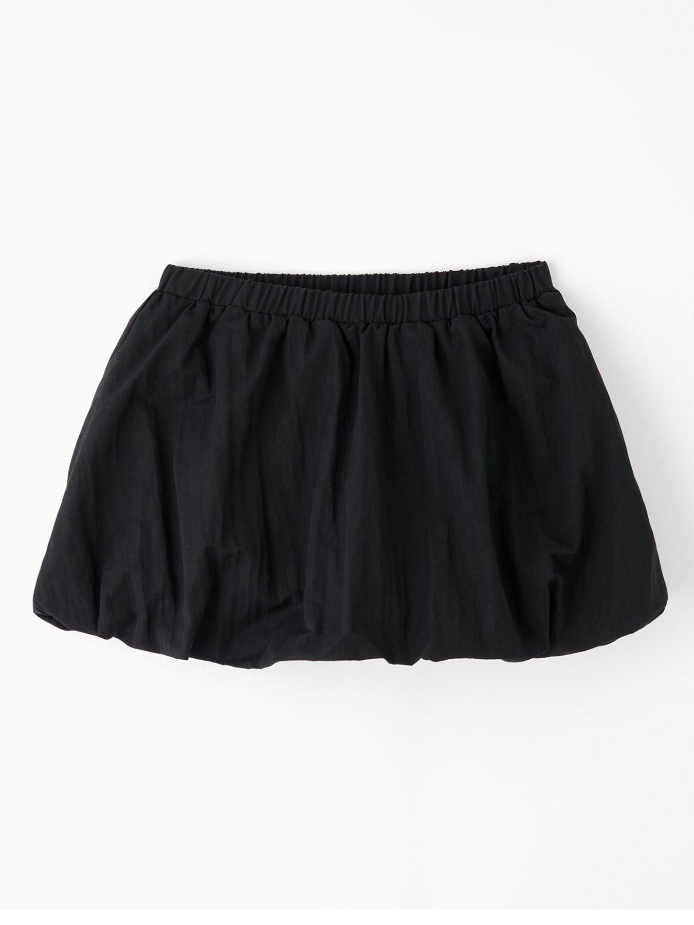 undefined Girls Puff Ball Skirt - Black