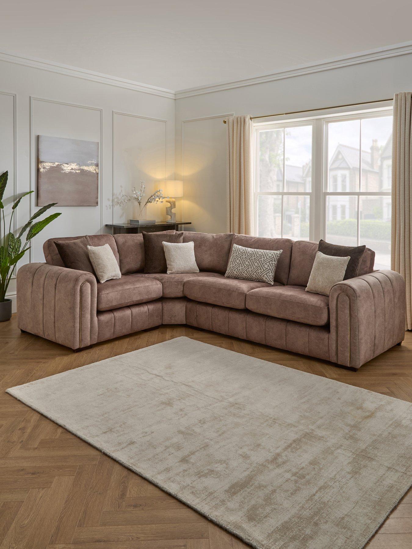 Image 1 of 7 of Very Home Amara Lh Double Arm Corner Group&nbsp;- Made to Order in the UK