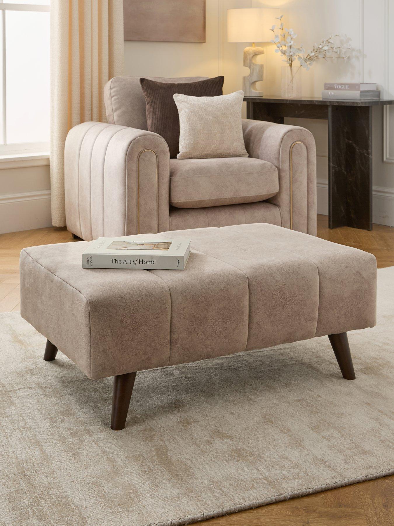 undefined Amara Footstool - Made to Order in the UK