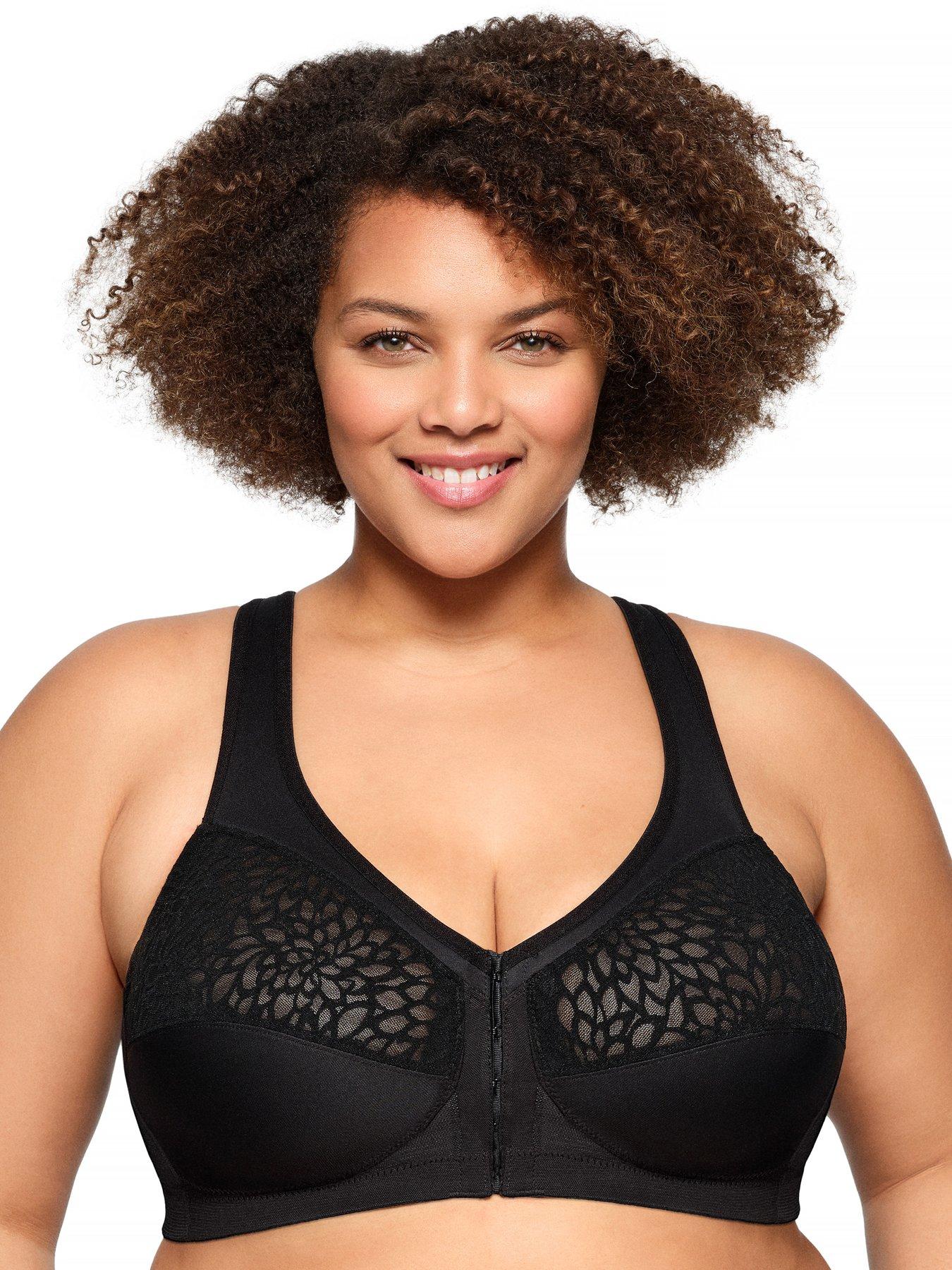 Glamorise 1206 Racerback Magic Lift Bra - Black