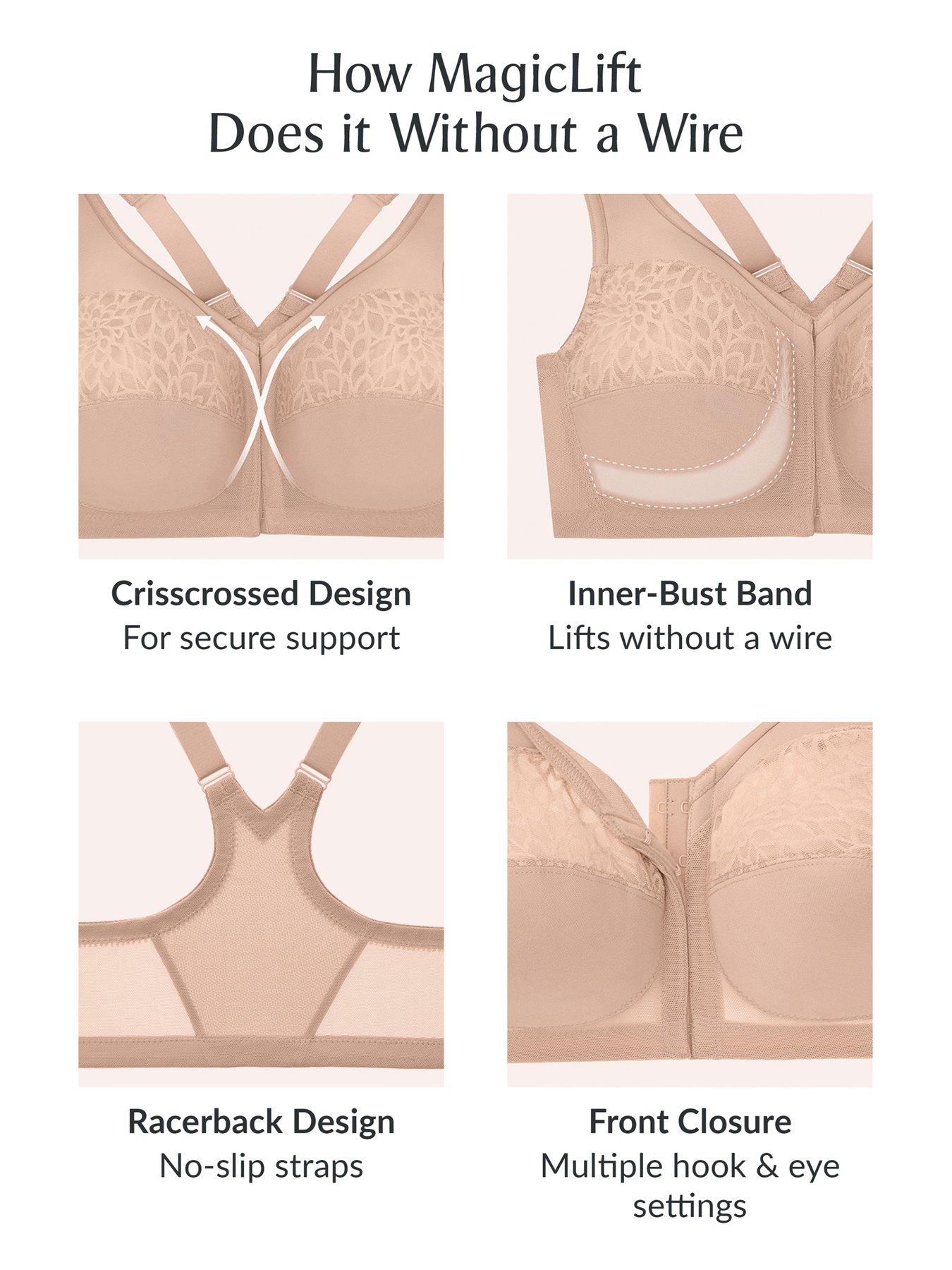 Image 5 of 5 of Glamorise 1206 Magic Lift Bra - Caf&eacute; - Brown