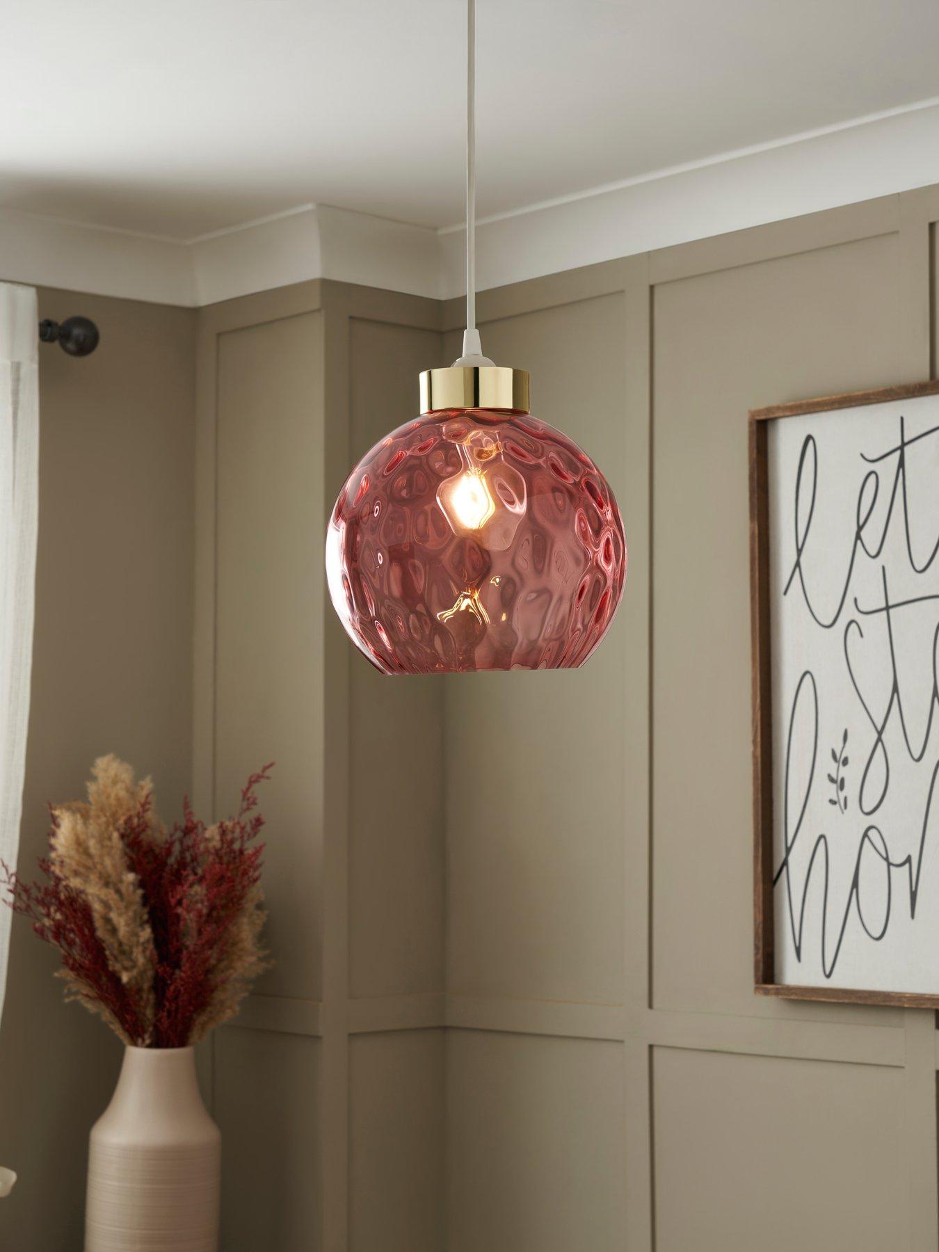 BHS Deana Dimpled Glass Easy-fit