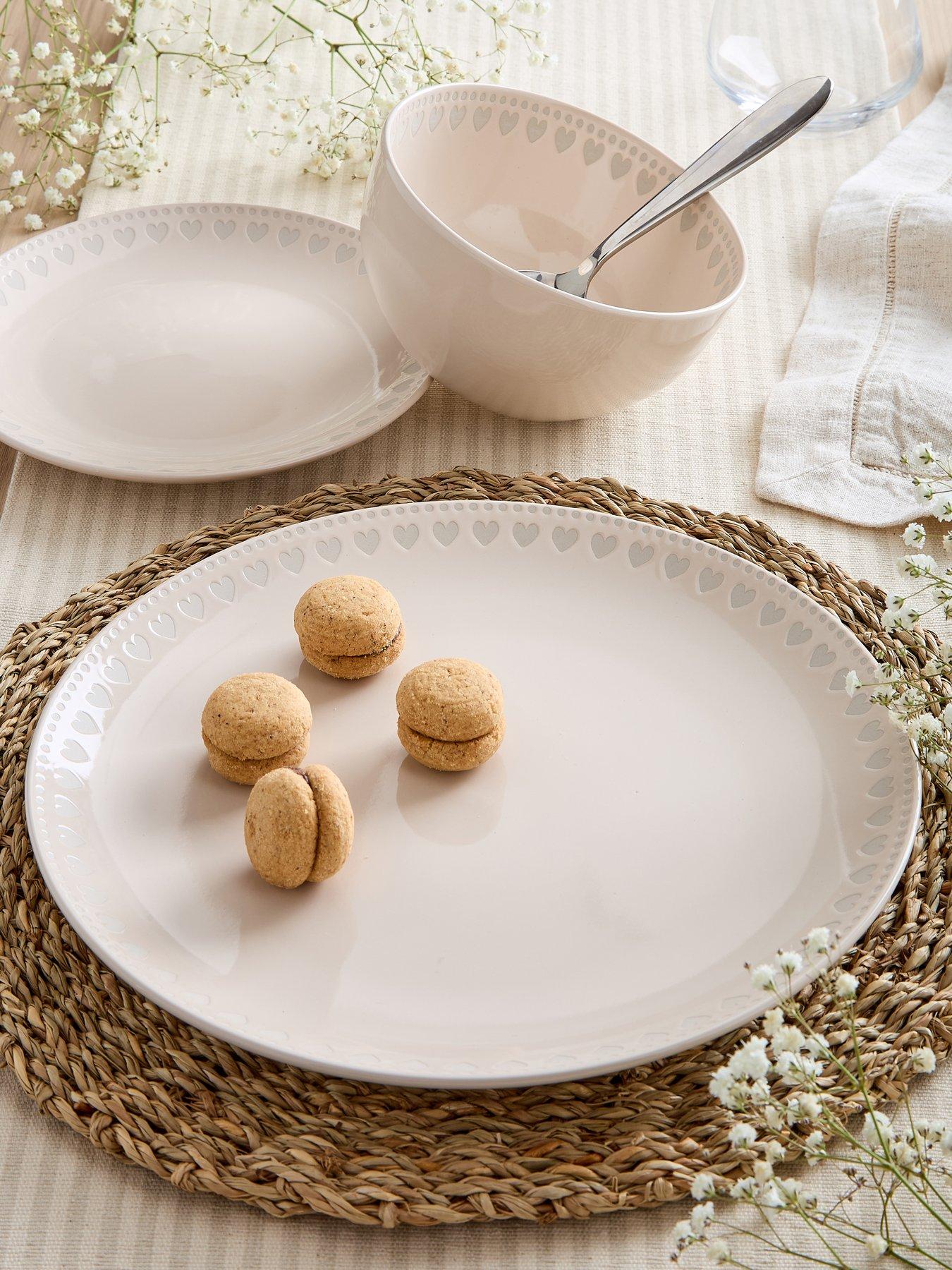 very-home-heart-pad-print-12-piece-dinner-set