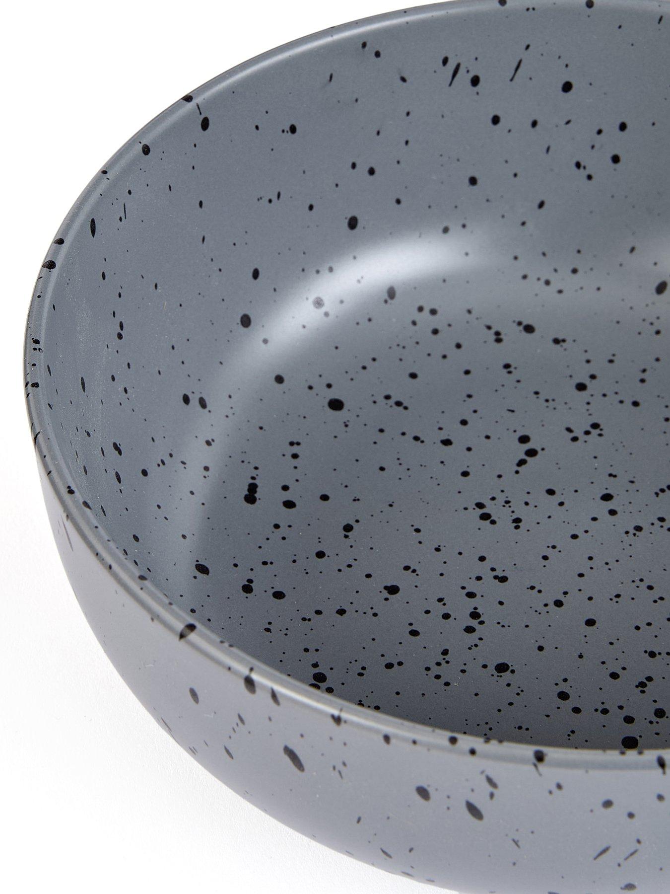 Image 6 of 6 of The Very Collection Grey Speckle Reactive 12 Piece Dinner Set