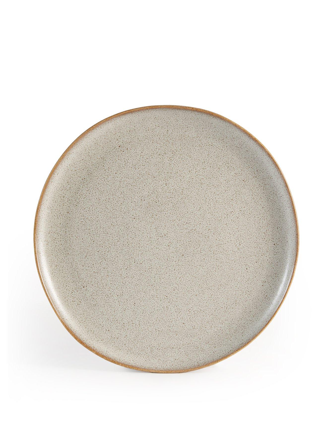 Image 5 of 7 of Michelle Keegan Home Taupe Speckle Reactive 12 Piece Dinner Set