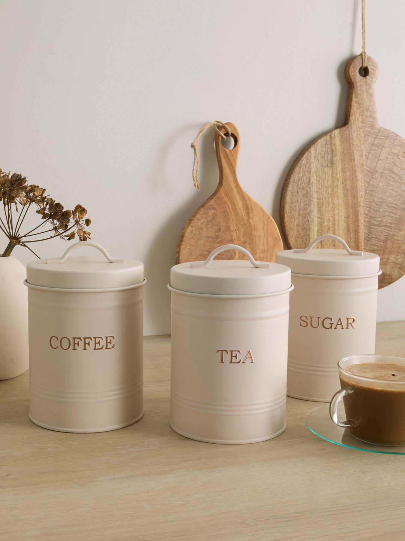 Michelle Keegan Home Tea, Coffee  &  Sugar Tins