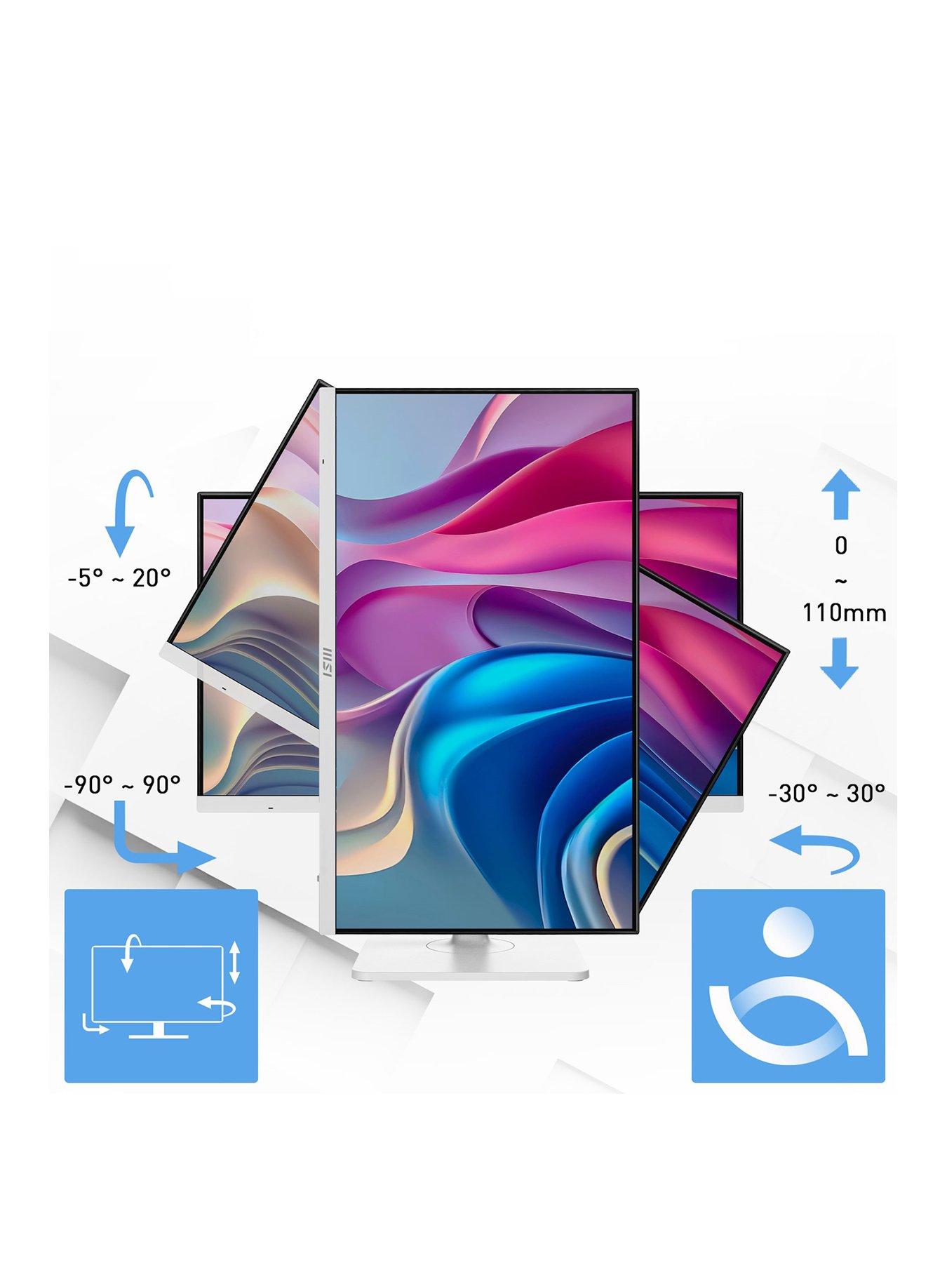 Image 2 of 7 of MSI 27-inch 4K UHD Modern MD272UPSW Google TV Smart Monitor - White