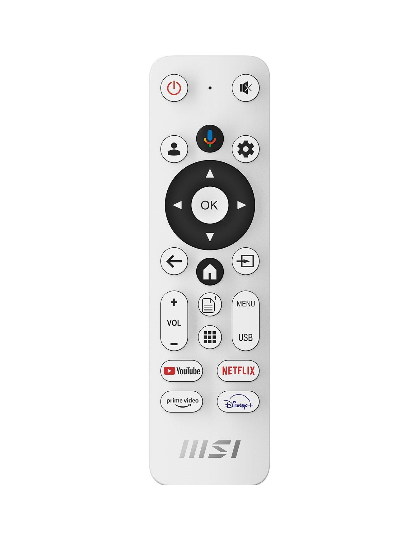 Image 3 of 7 of MSI 27-inch 4K UHD Modern MD272UPSW Google TV Smart Monitor - White