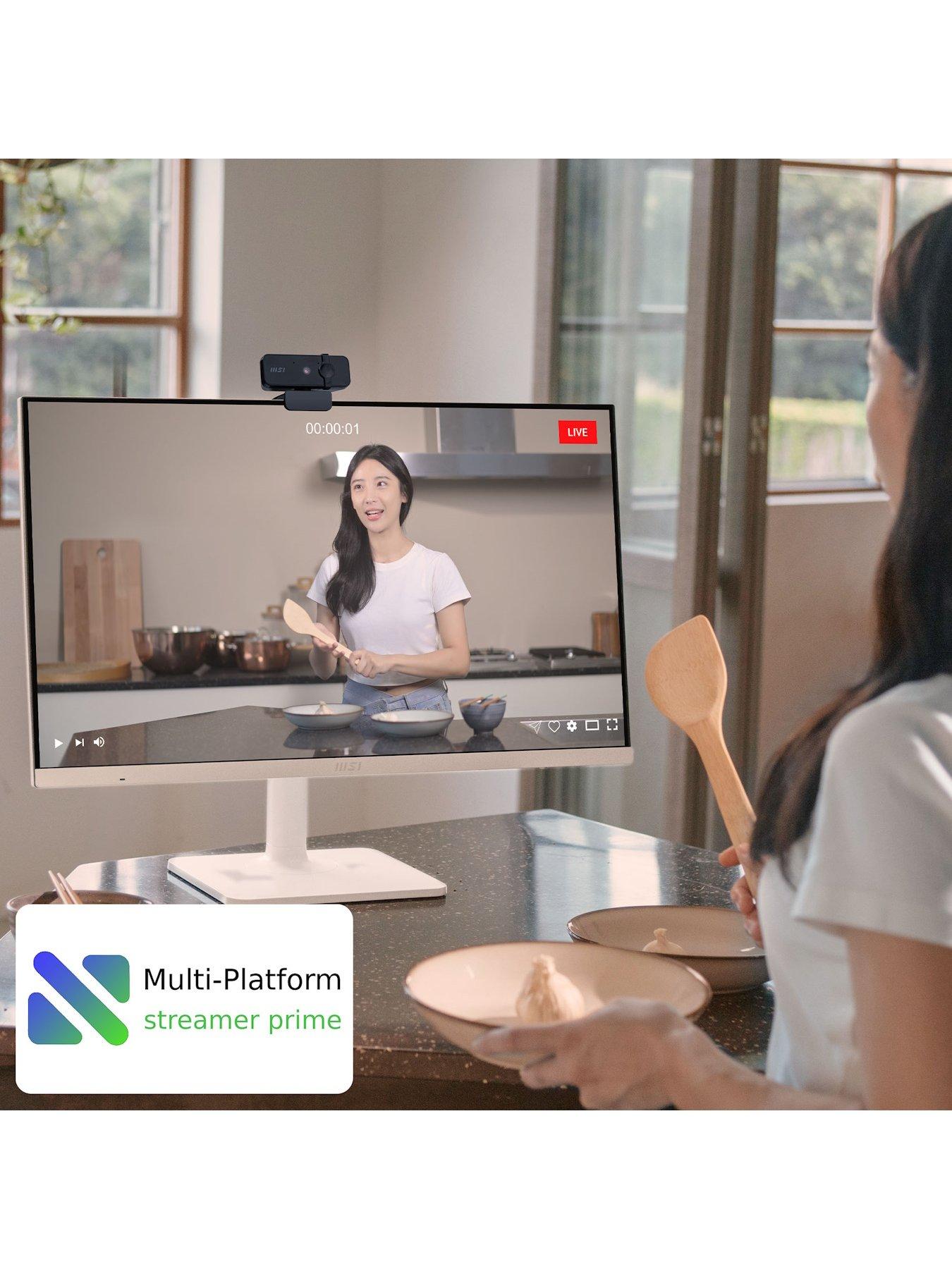 Image 6 of 7 of MSI 27-inch 4K UHD Modern MD272UPSW Google TV Smart Monitor - White