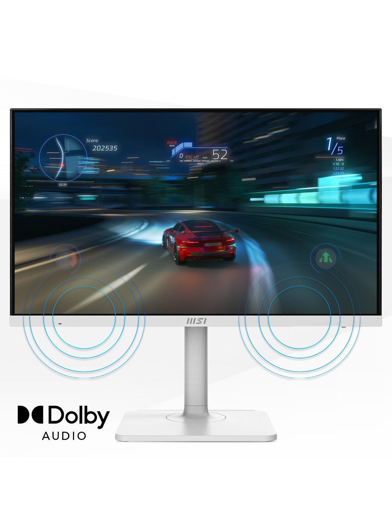 Image 7 of 7 of MSI 27-inch 4K UHD Modern MD272UPSW Google TV Smart Monitor - White
