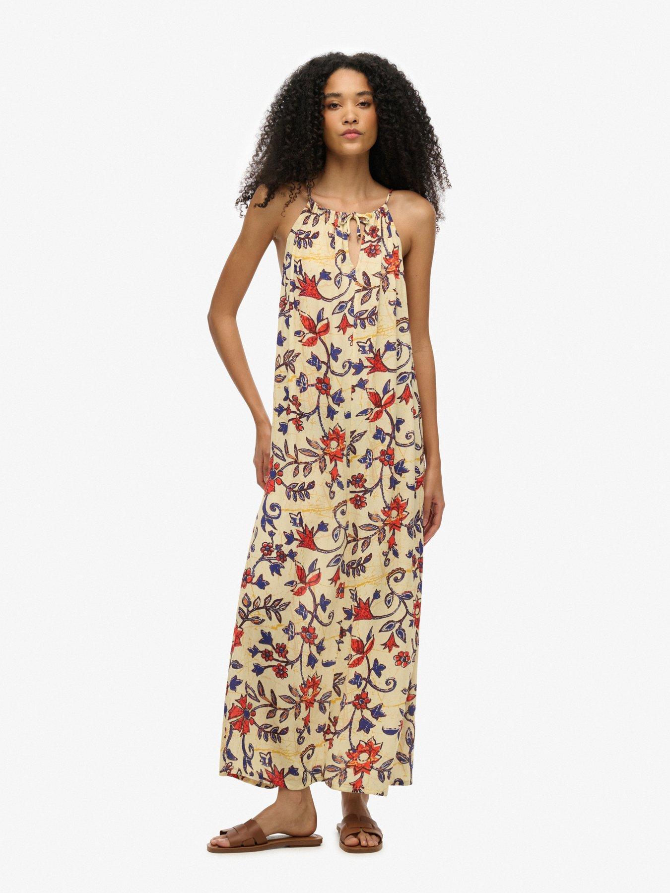 undefined Beach Cami Maxi Dress - Beige