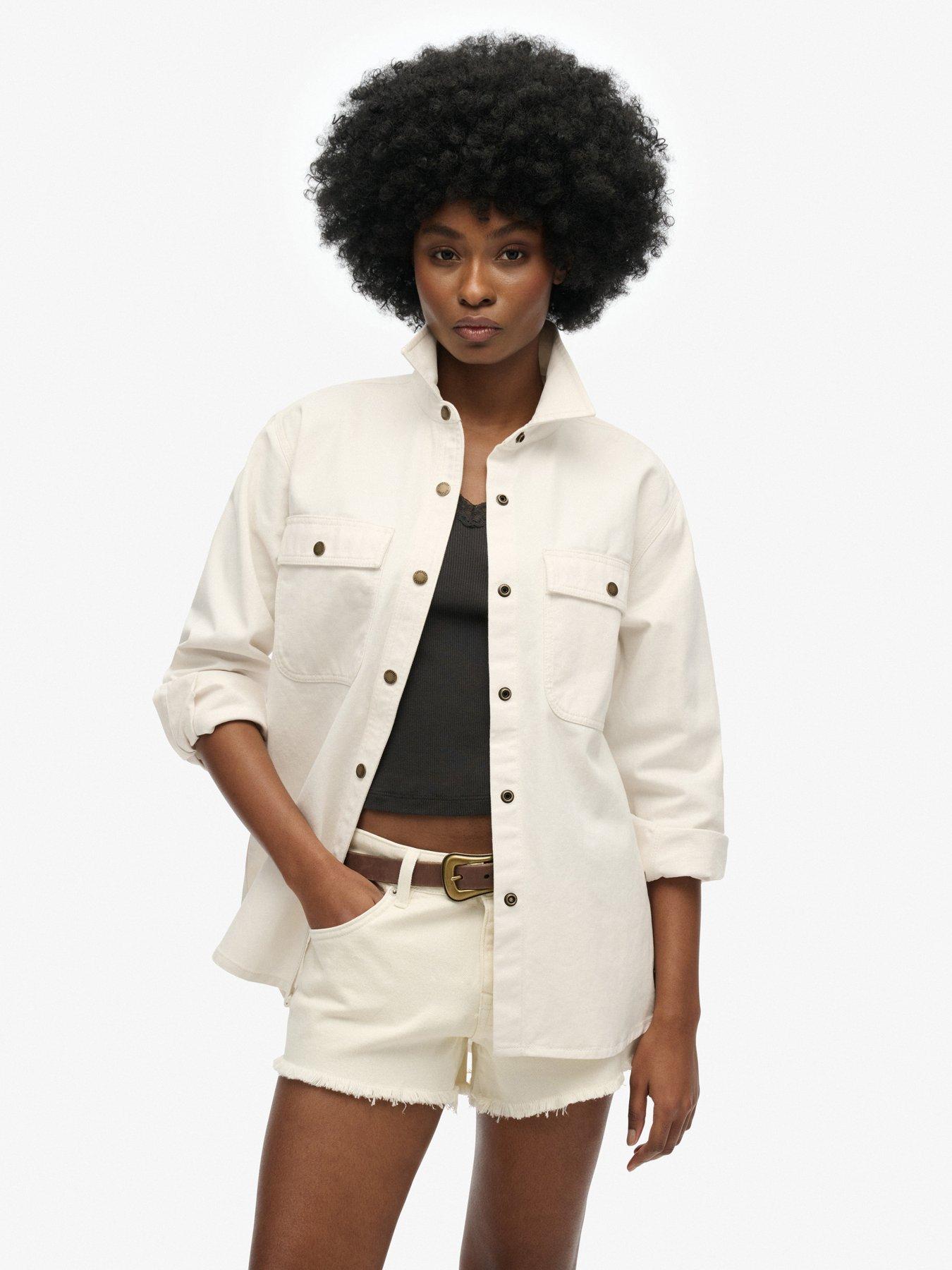 undefined Workwear Overshirt - White