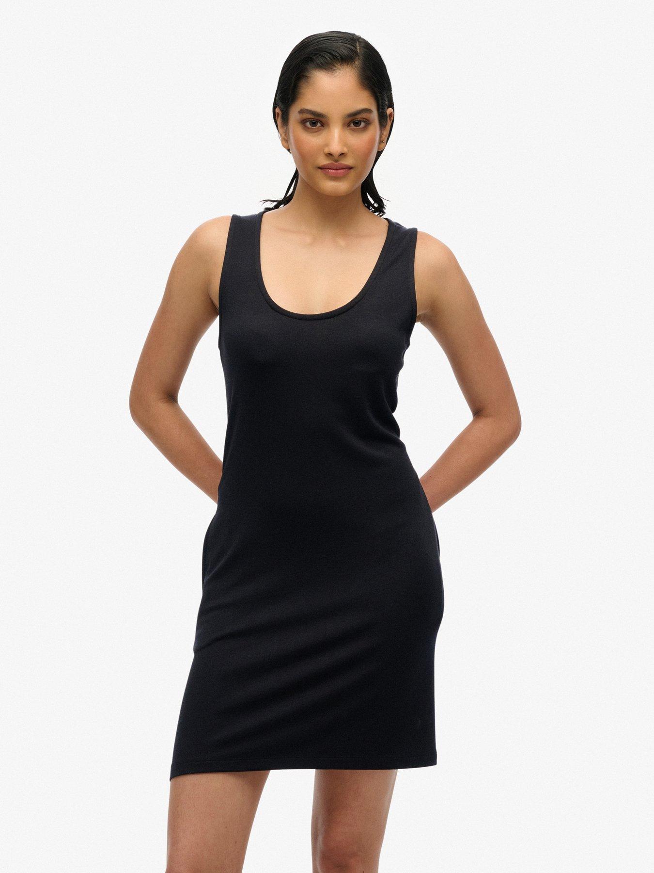 Superdry Vest Mini Dress Black Very