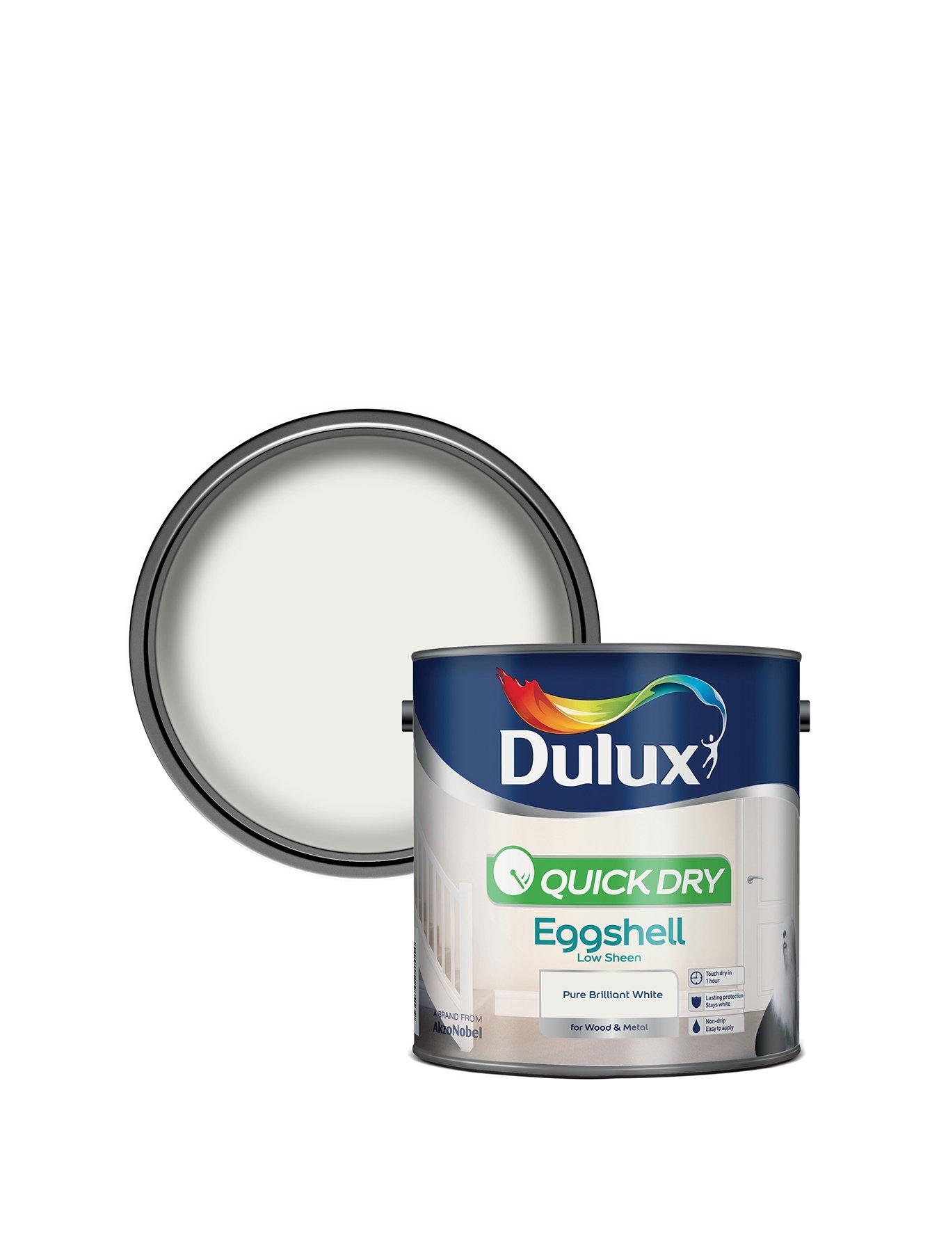 Dulux Quick Dry Eggshell Pure Brilliant White 2.5l