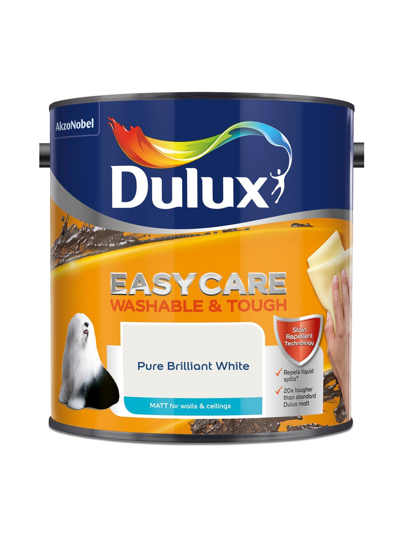 Image 2 of 6 of Dulux Easycare Washable &amp; Tough Matt Pure Brilliant White 2.5l