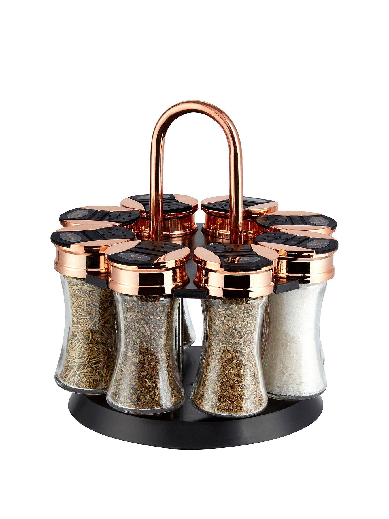 Tower Rose Gold Rotating Spice Rack | Very