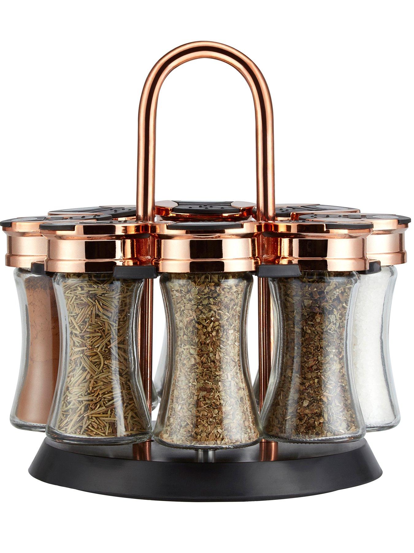 Tower Rose Gold Rotating Spice Rack | Very