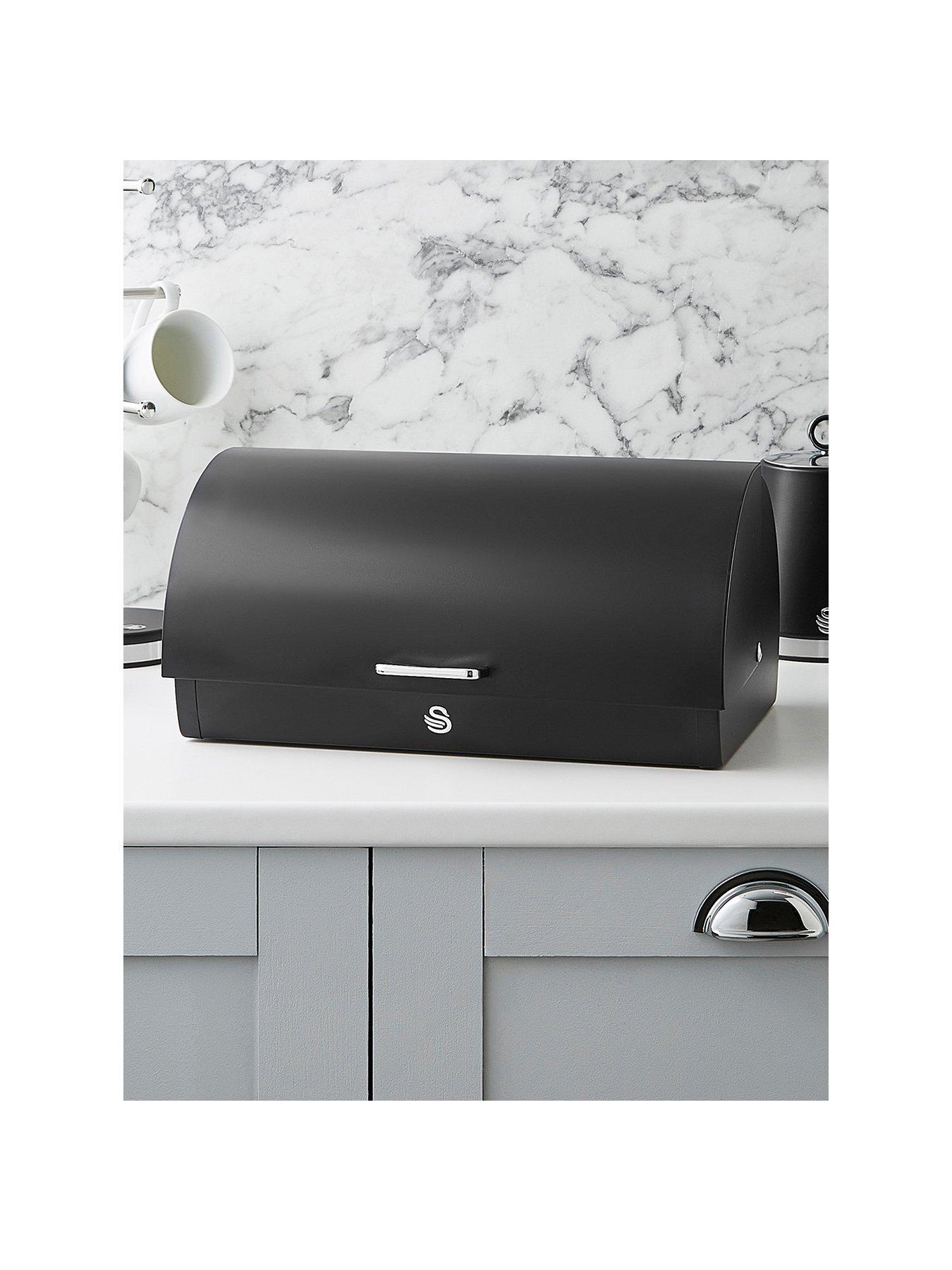 Image 1 of 6 of Swan Serenity Bread Bin, Black