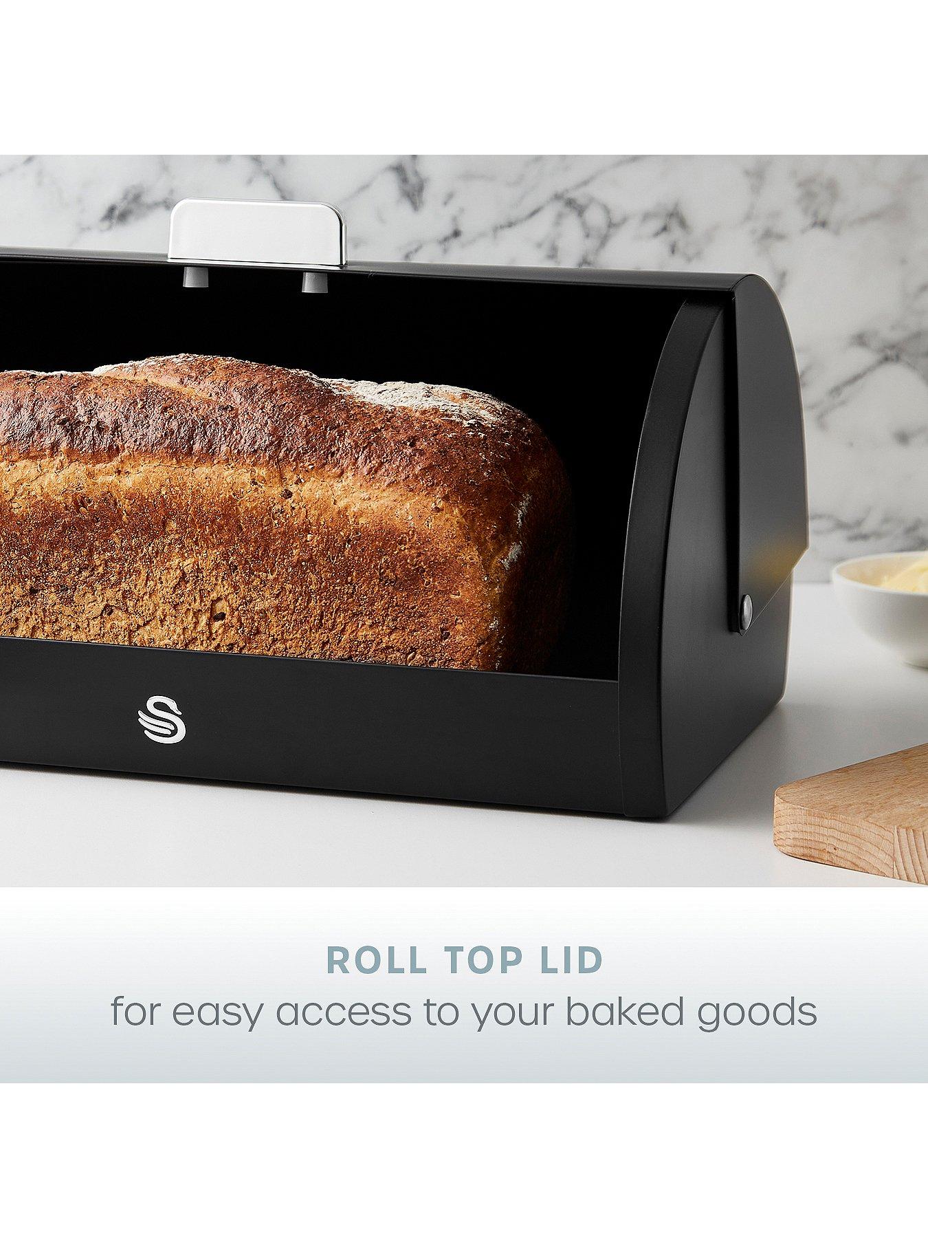 Image 3 of 6 of Swan Serenity Bread Bin, Black