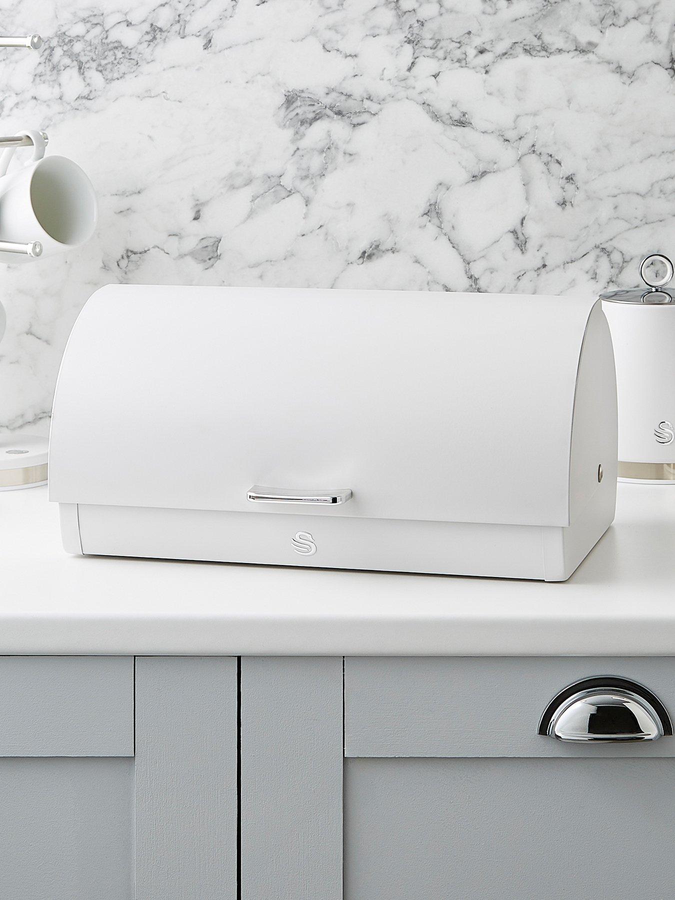 undefined Serenity Bread Bin, White