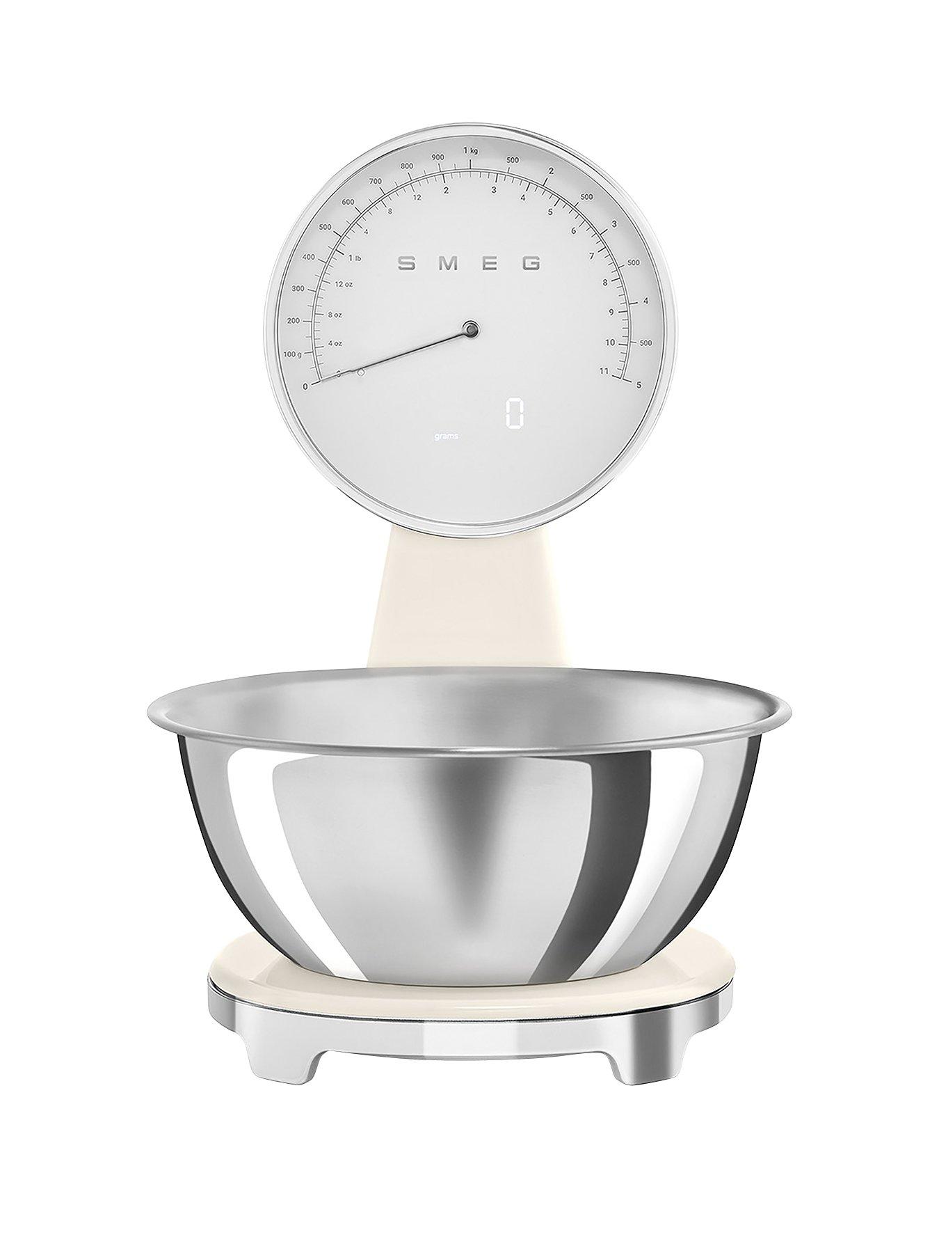 undefined 50's Style Kitchen Scales with Removeable Bowl, Cream
