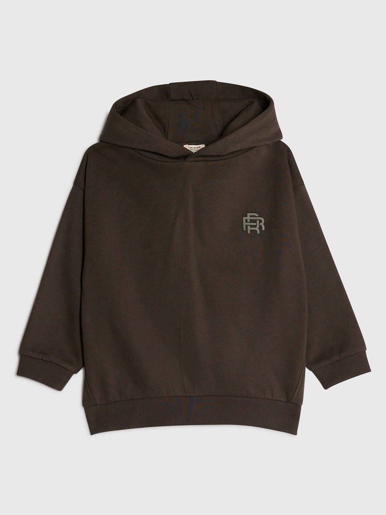 River Island Mini Boys Essentials Hoodie - Khaki