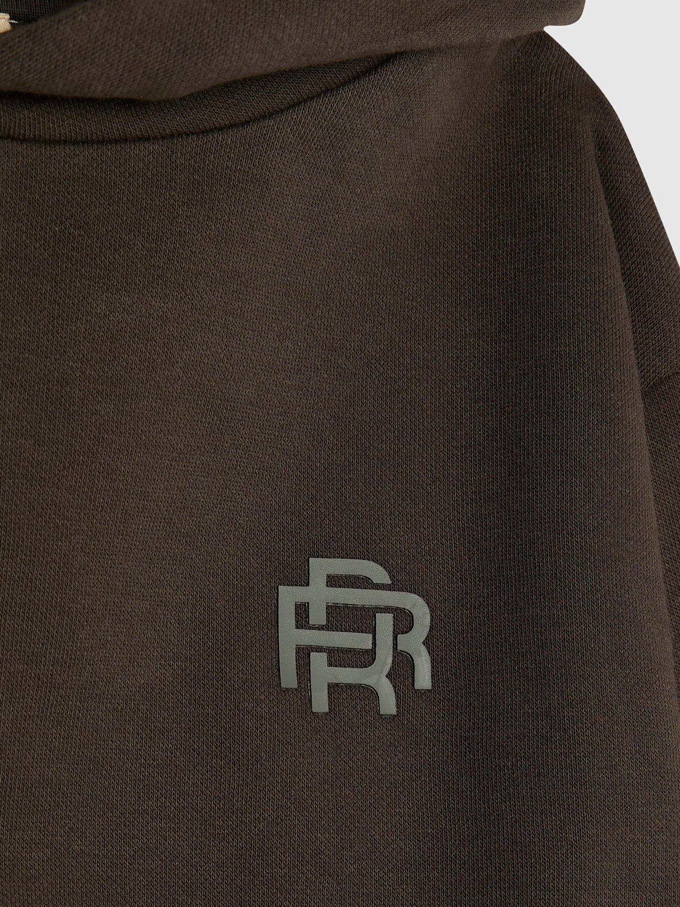 Image 3 of 4 of River Island Mini Boys Essentials Hoodie - Khaki