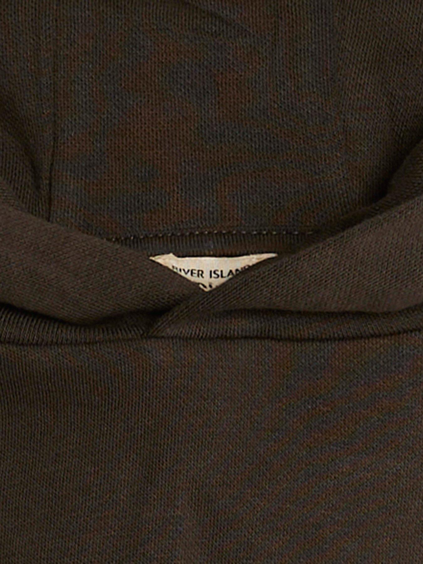 Image 4 of 4 of River Island Mini Boys Essentials Hoodie - Khaki