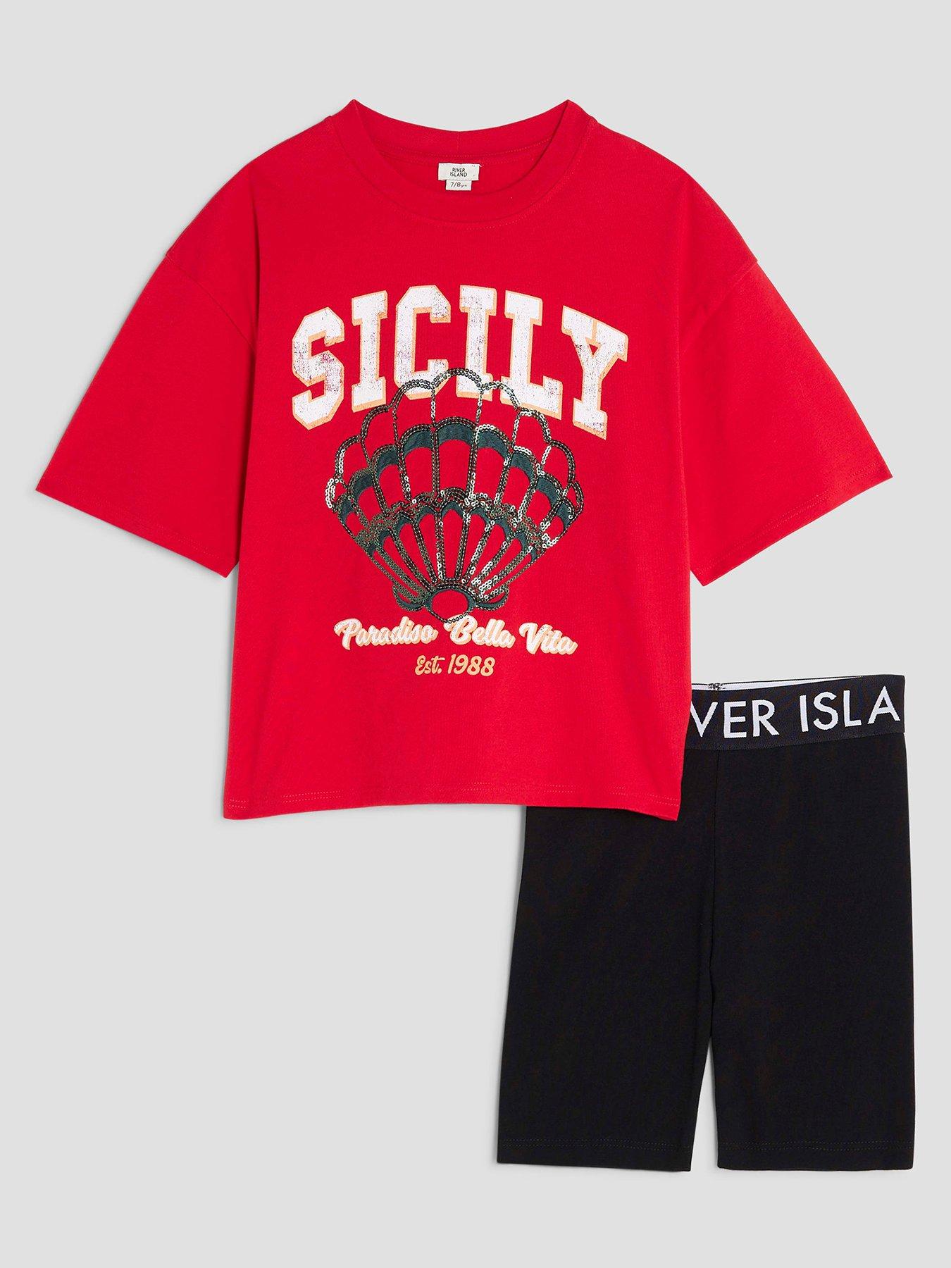 undefined Older Girls Capri Shell Cycle Set - Red
